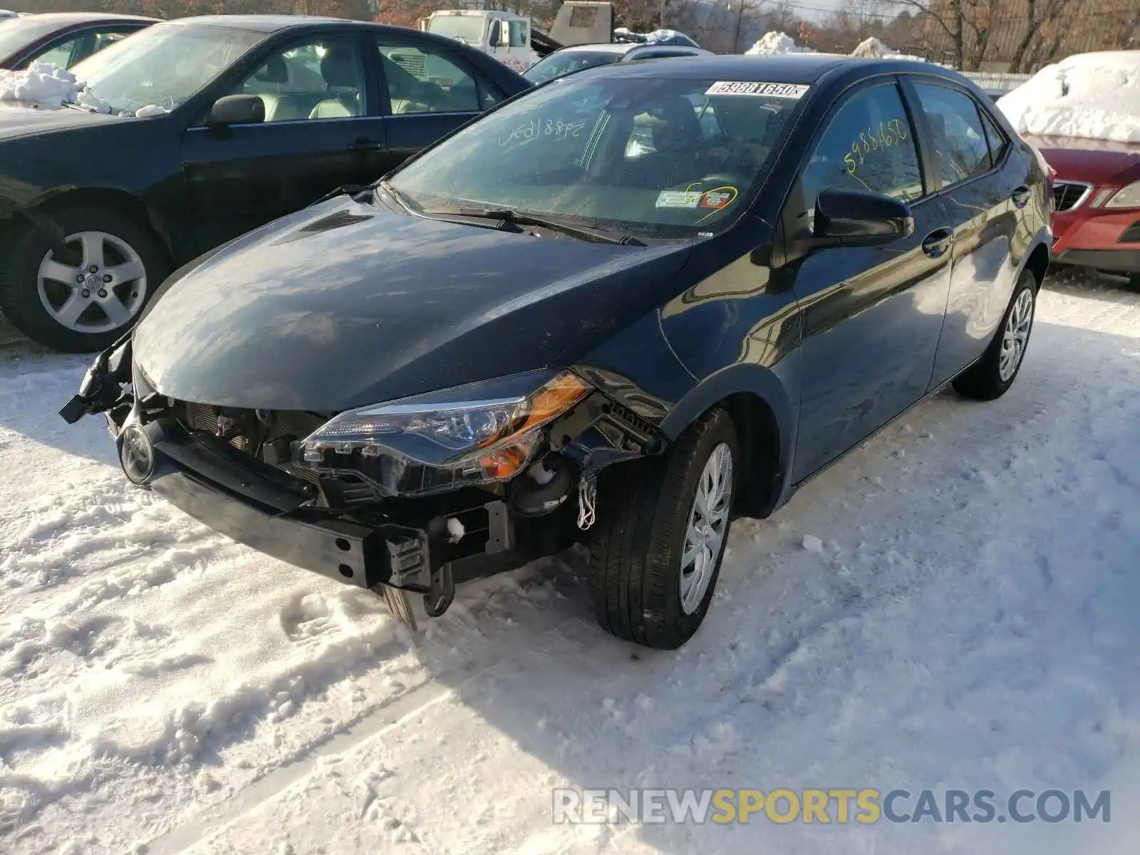 2 Photograph of a damaged car 2T1BURHE9KC233546 TOYOTA COROLLA 2019