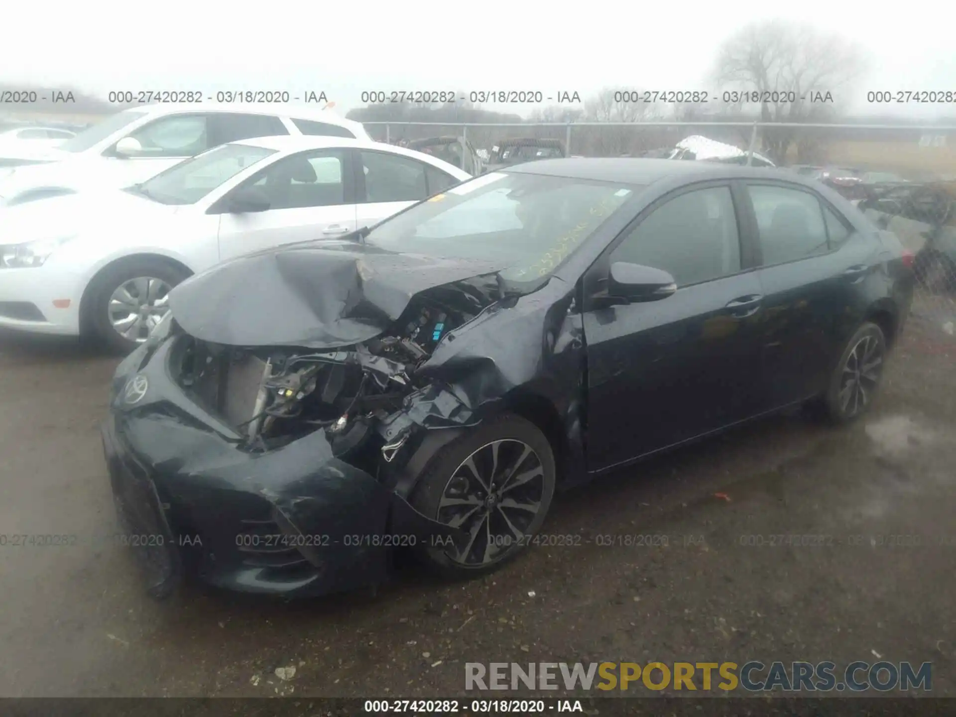 2 Photograph of a damaged car 2T1BURHE9KC233823 TOYOTA COROLLA 2019