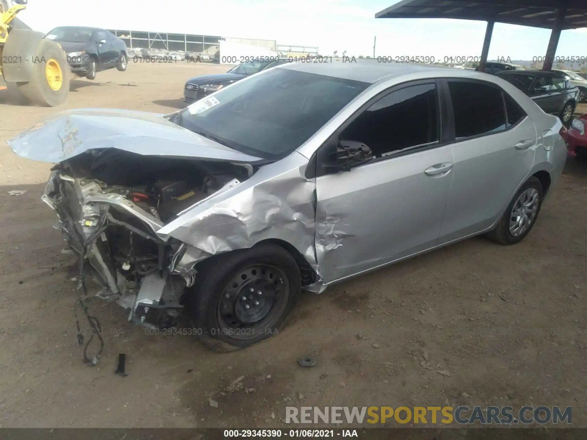 2 Photograph of a damaged car 2T1BURHE9KC233854 TOYOTA COROLLA 2019