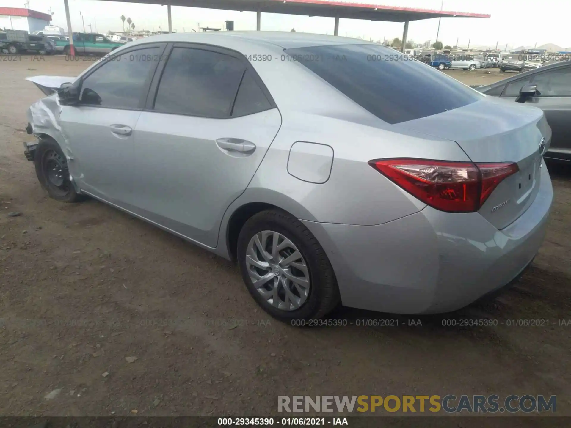 3 Photograph of a damaged car 2T1BURHE9KC233854 TOYOTA COROLLA 2019