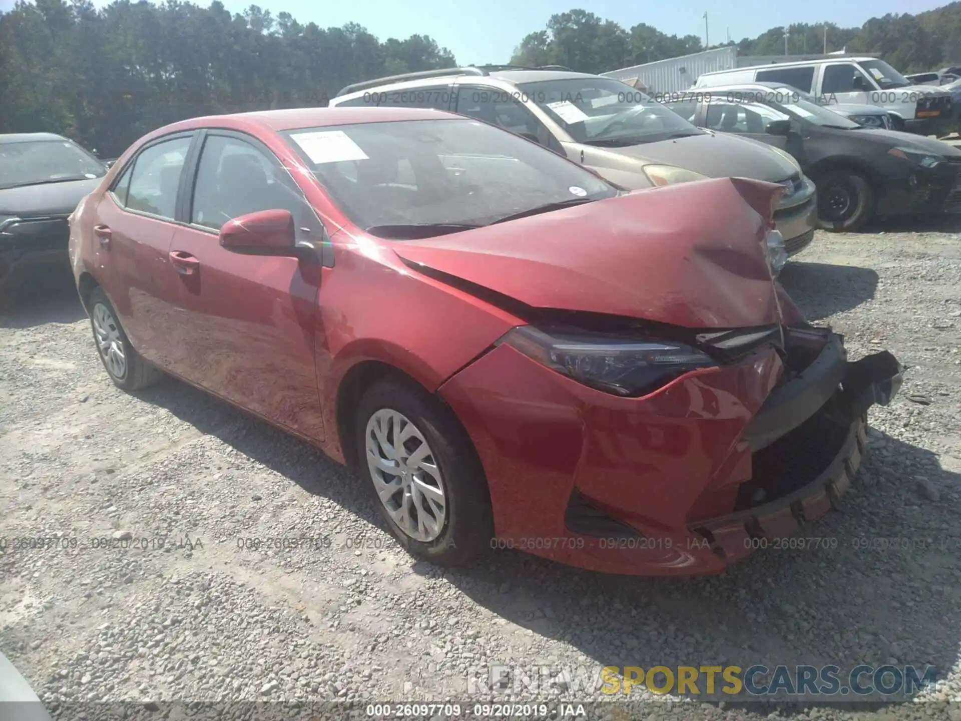 1 Photograph of a damaged car 2T1BURHE9KC233871 TOYOTA COROLLA 2019