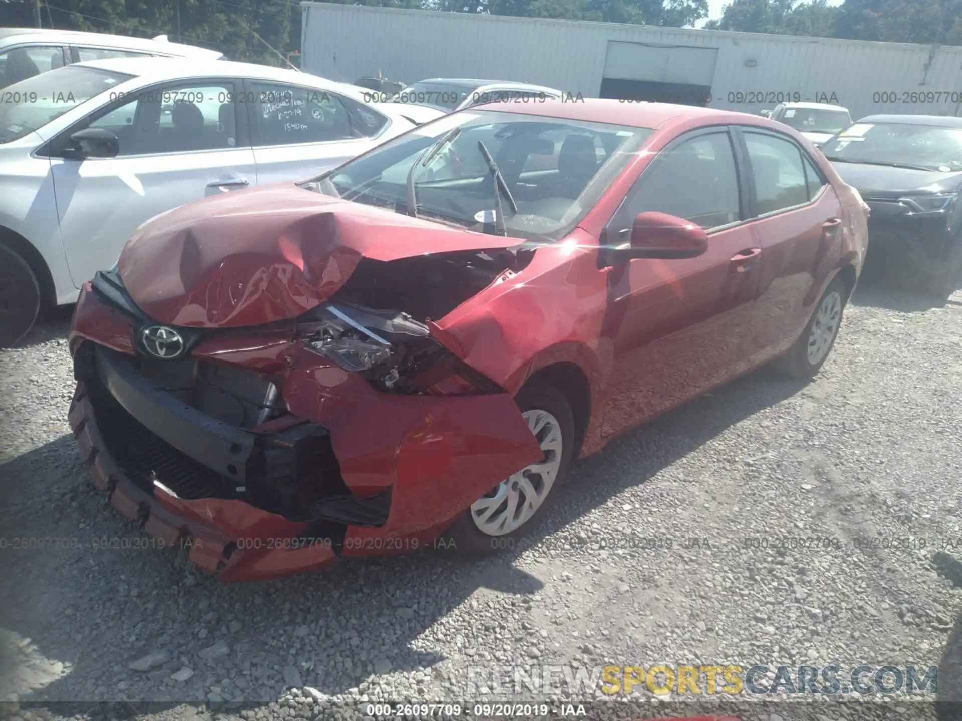 2 Photograph of a damaged car 2T1BURHE9KC233871 TOYOTA COROLLA 2019