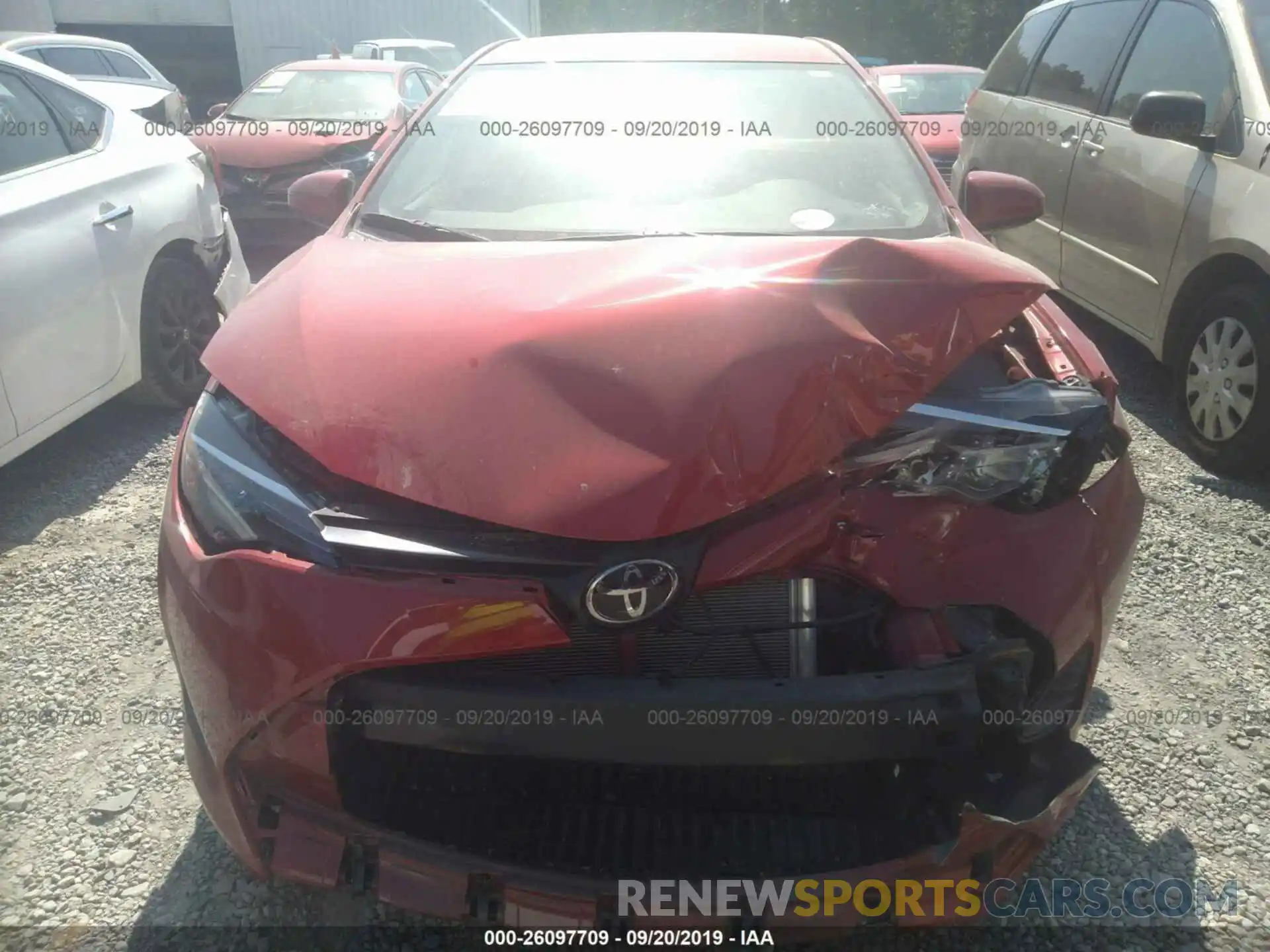 6 Photograph of a damaged car 2T1BURHE9KC233871 TOYOTA COROLLA 2019