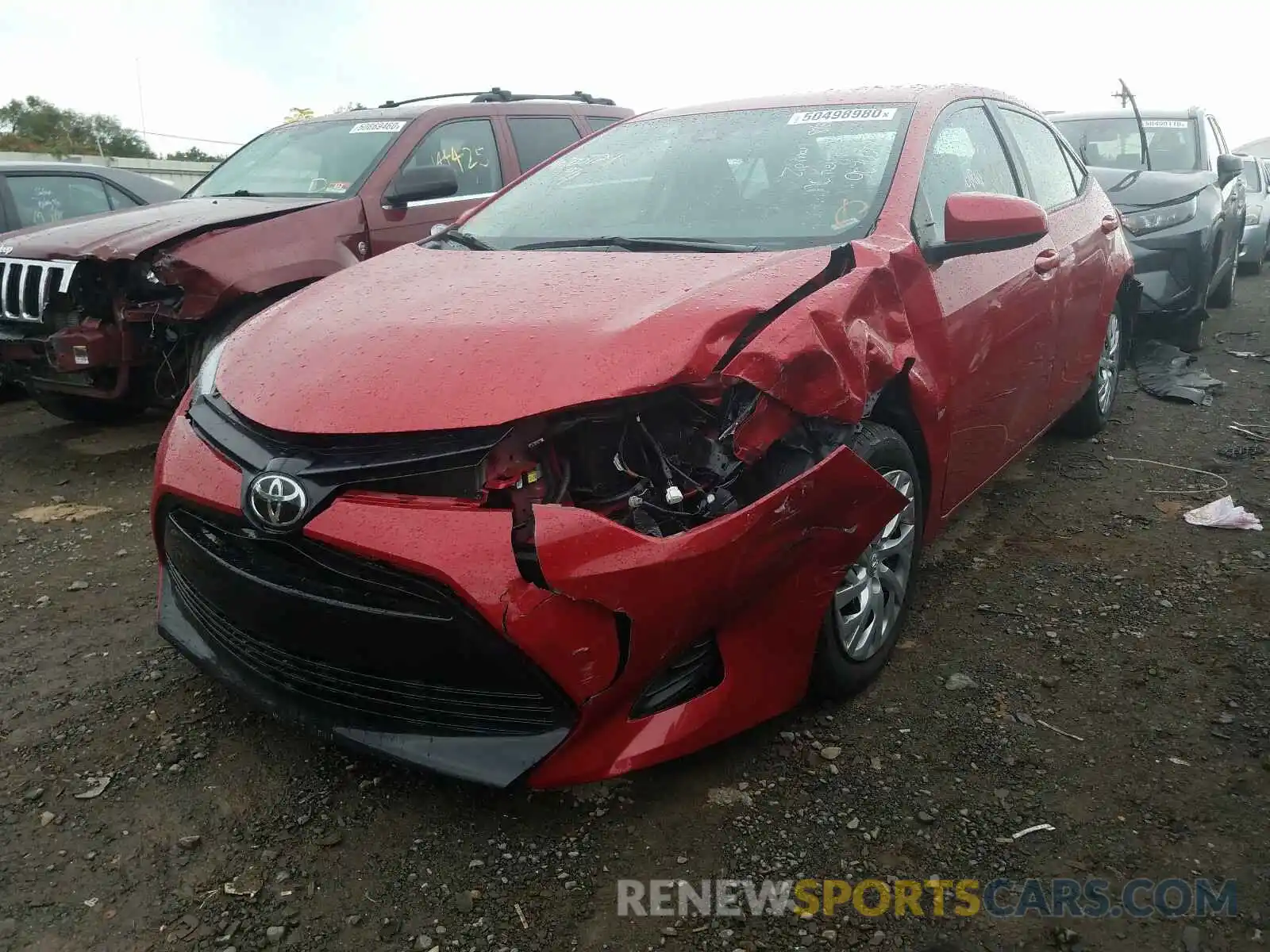 2 Photograph of a damaged car 2T1BURHE9KC233966 TOYOTA COROLLA 2019