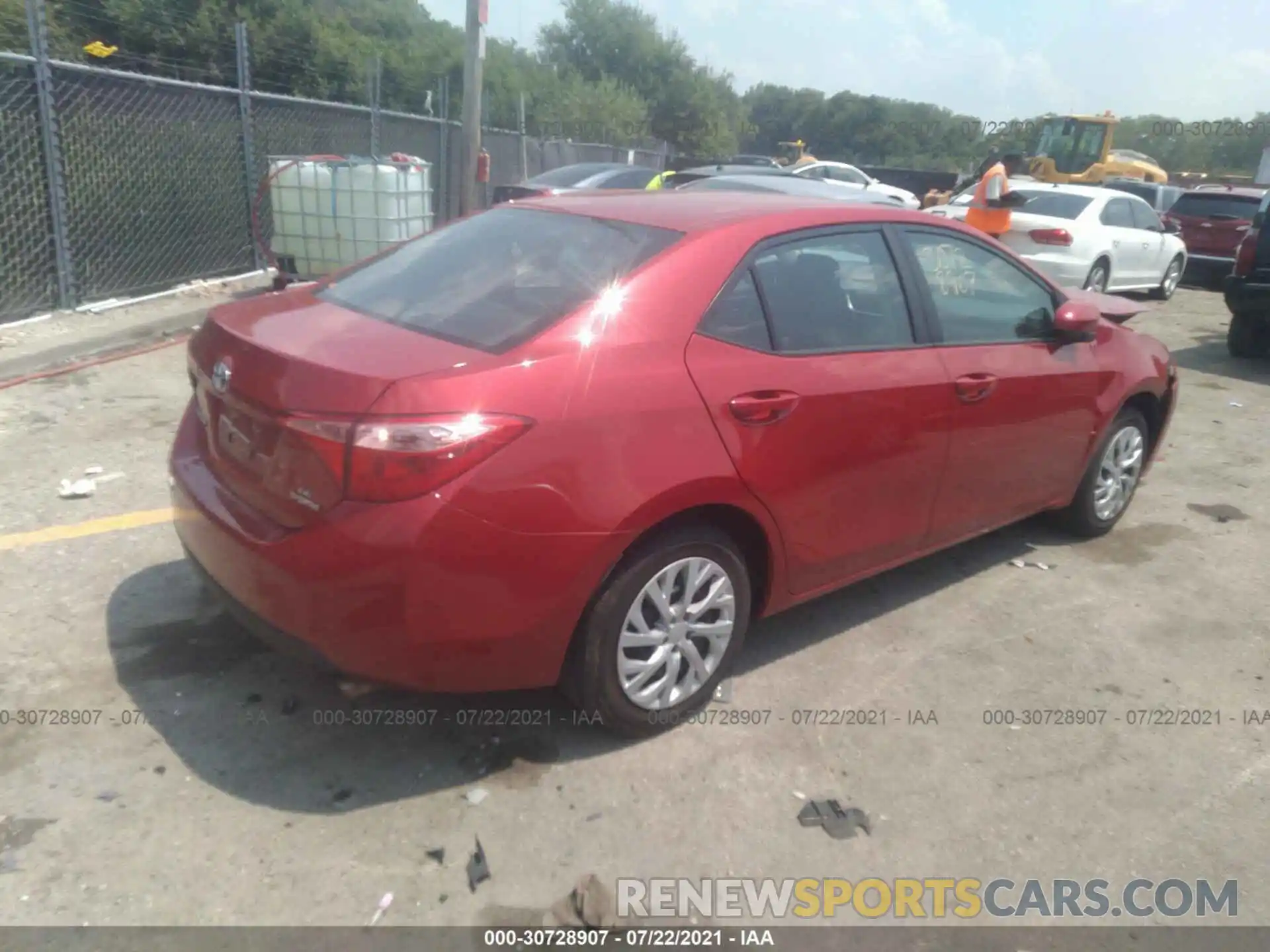 4 Photograph of a damaged car 2T1BURHE9KC234065 TOYOTA COROLLA 2019