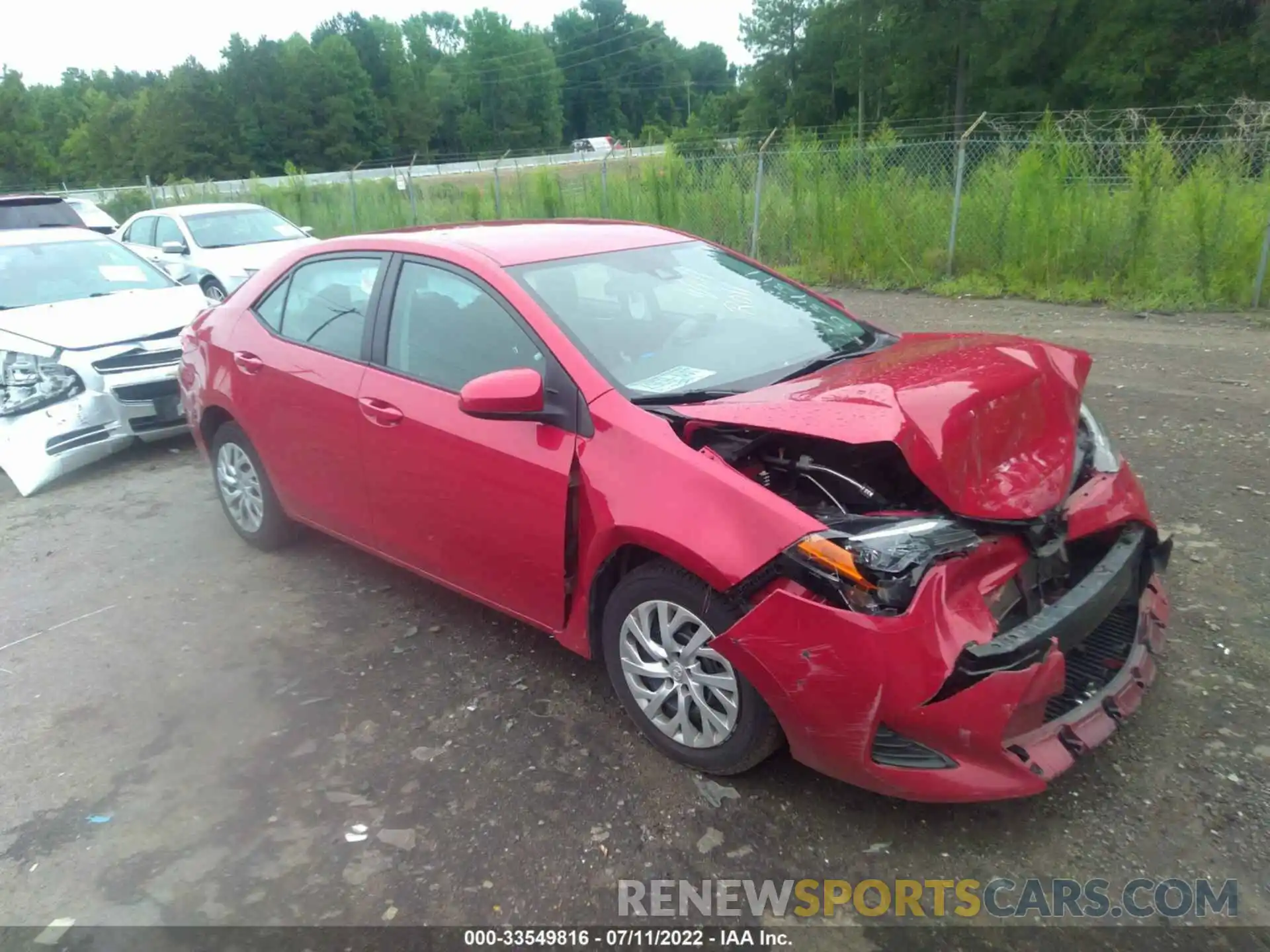 1 Photograph of a damaged car 2T1BURHE9KC234311 TOYOTA COROLLA 2019