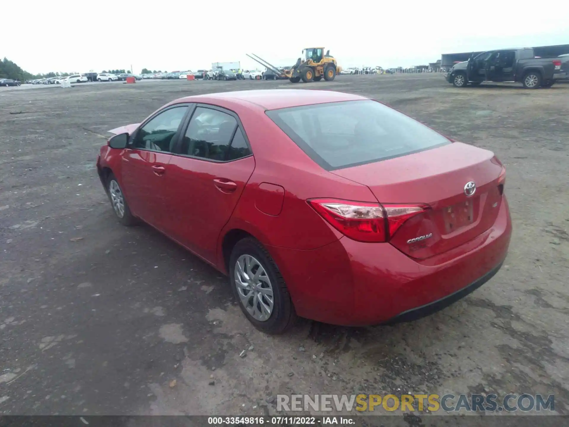 3 Photograph of a damaged car 2T1BURHE9KC234311 TOYOTA COROLLA 2019