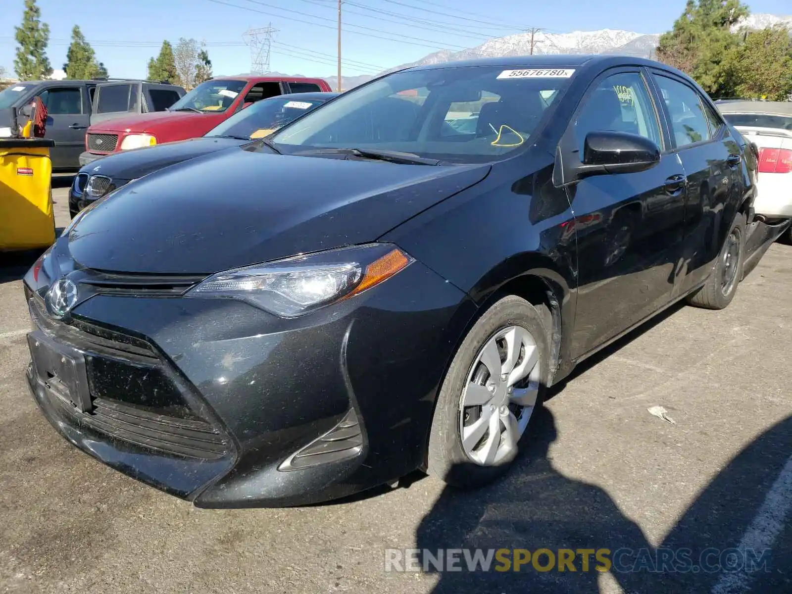 2 Photograph of a damaged car 2T1BURHE9KC235278 TOYOTA COROLLA 2019