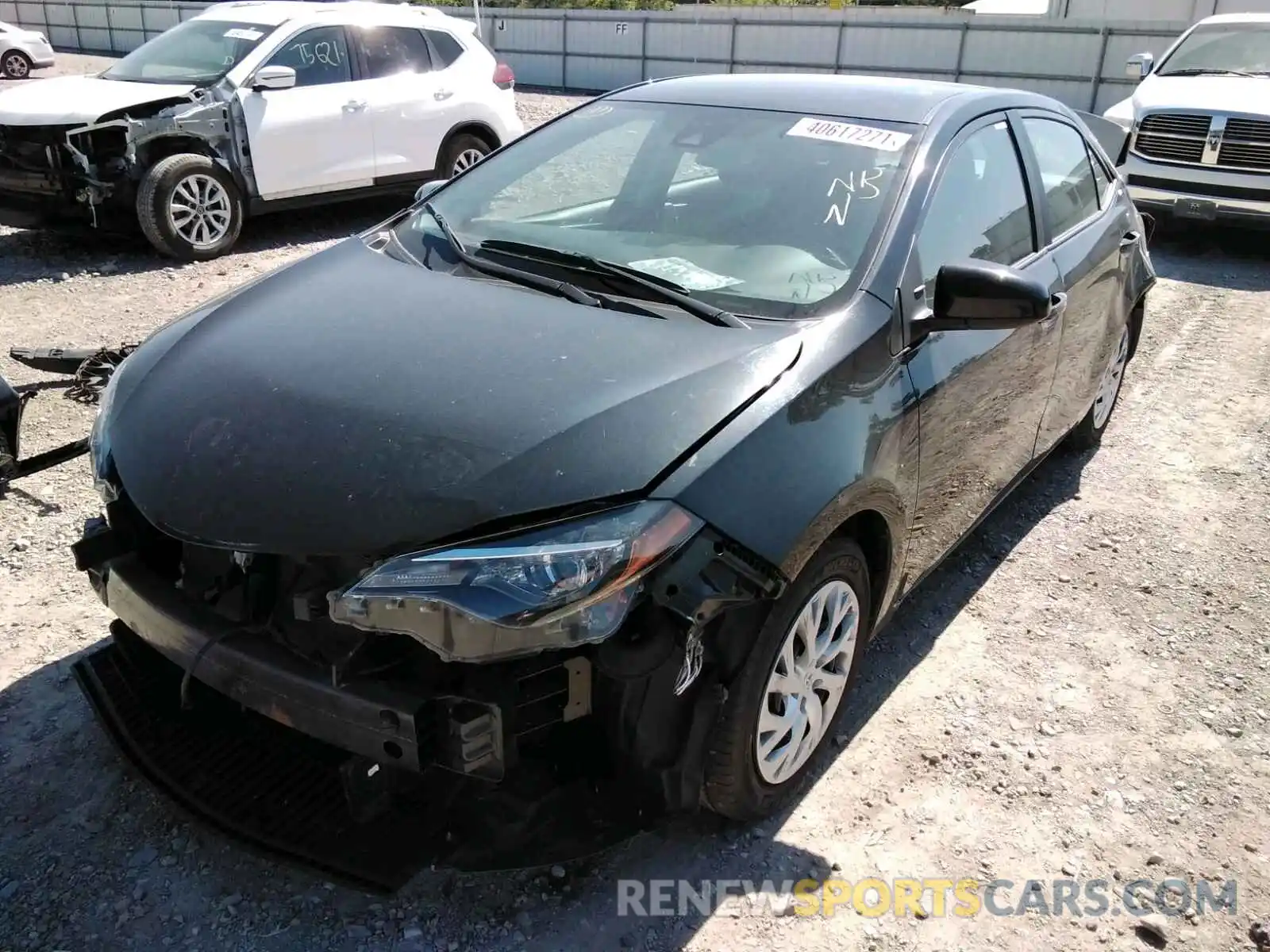 2 Photograph of a damaged car 2T1BURHE9KC236365 TOYOTA COROLLA 2019