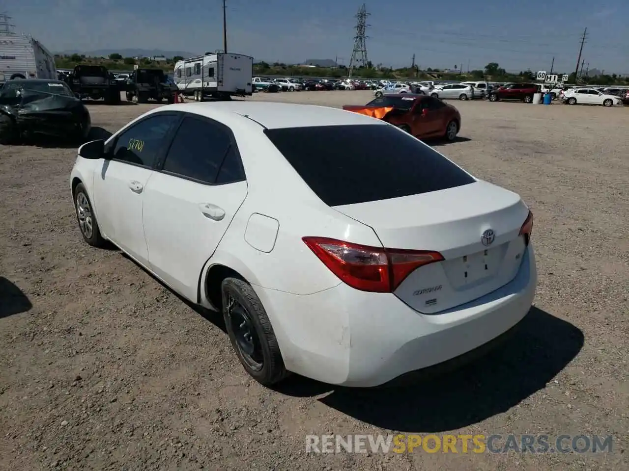 3 Photograph of a damaged car 2T1BURHE9KC237032 TOYOTA COROLLA 2019