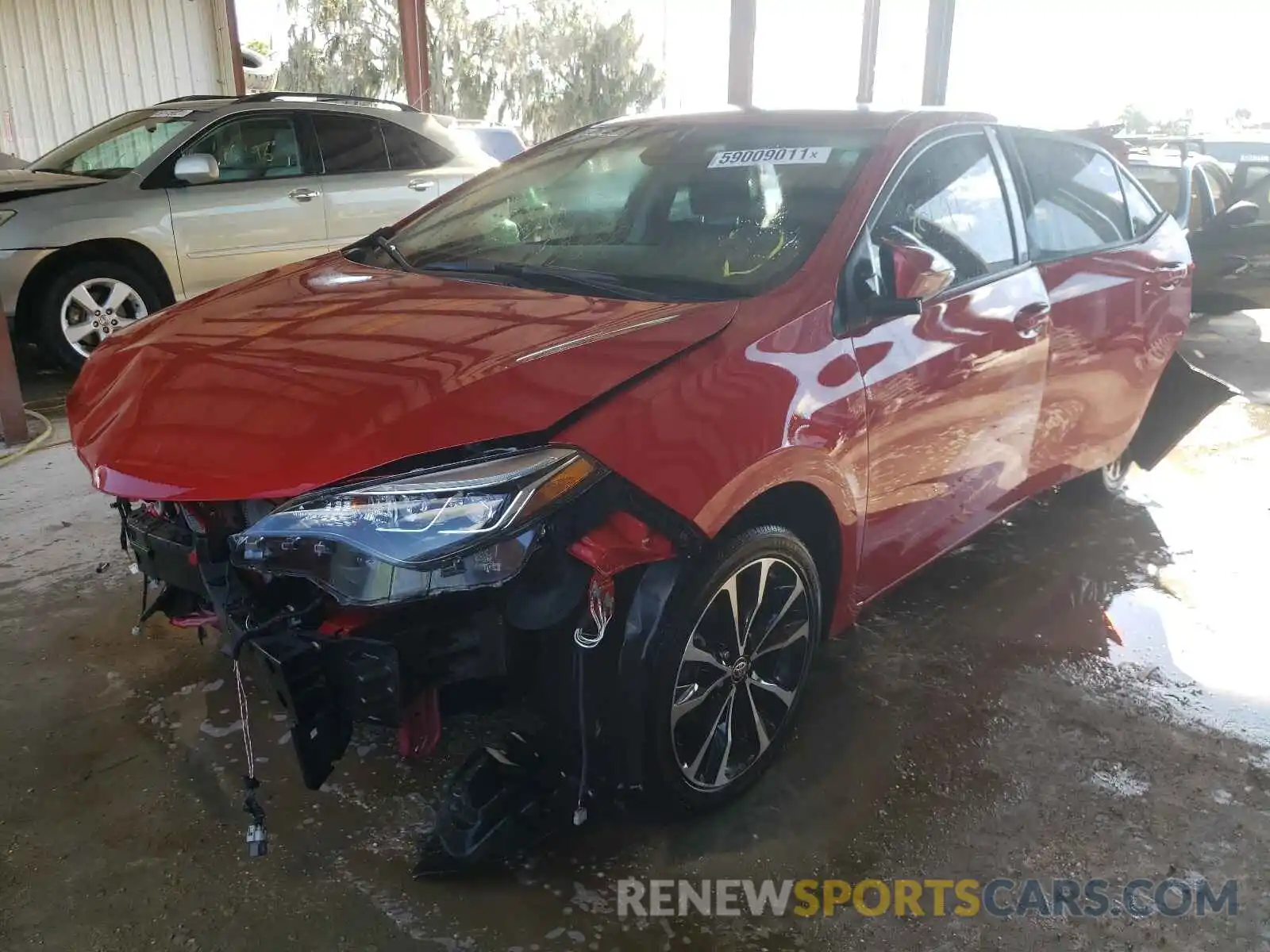 2 Photograph of a damaged car 2T1BURHE9KC237242 TOYOTA COROLLA 2019