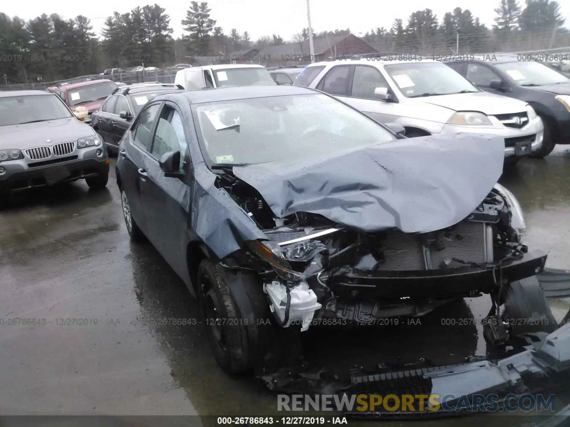 1 Photograph of a damaged car 2T1BURHE9KC237404 TOYOTA COROLLA 2019