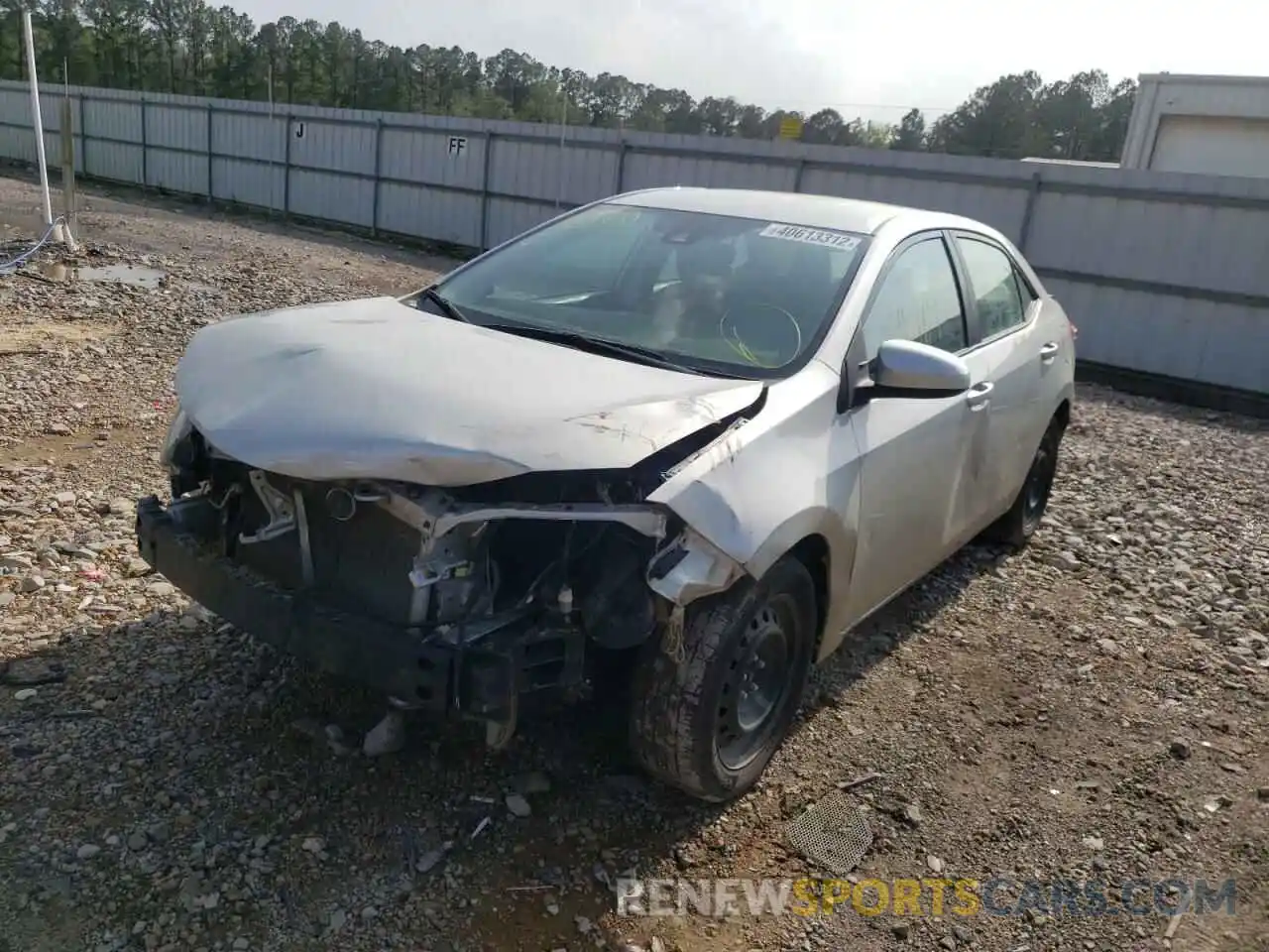 2 Photograph of a damaged car 2T1BURHE9KC237547 TOYOTA COROLLA 2019