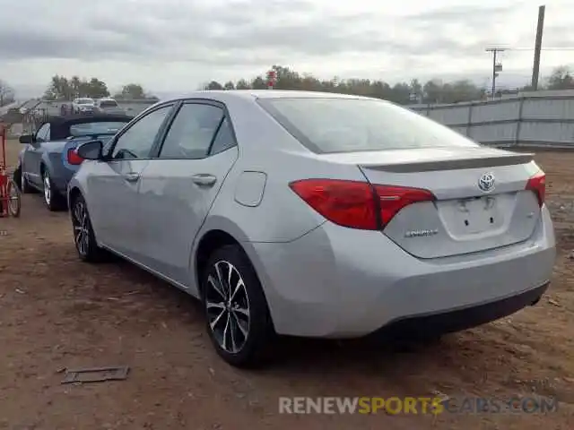 3 Photograph of a damaged car 2T1BURHE9KC237595 TOYOTA COROLLA 2019