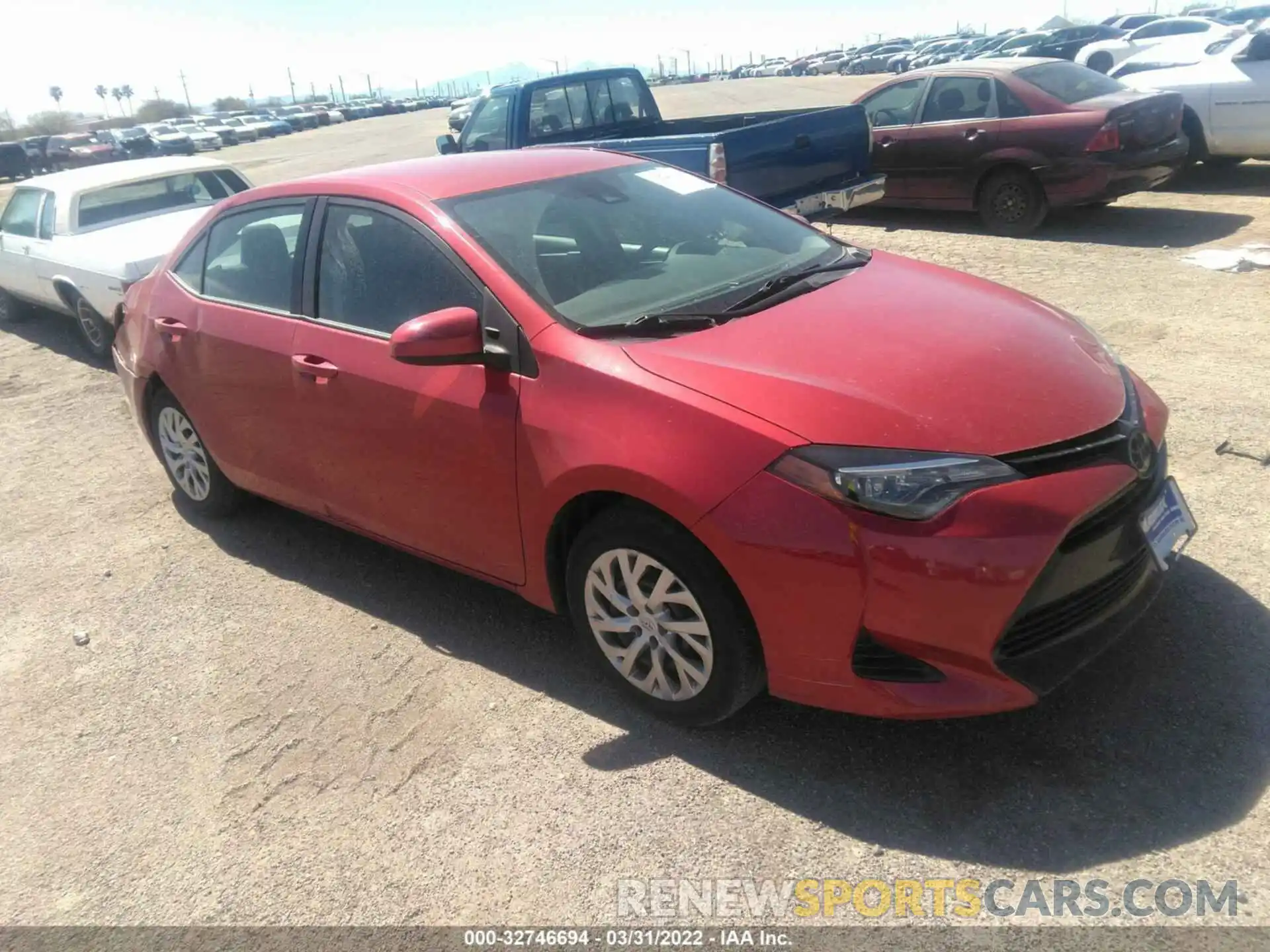 1 Photograph of a damaged car 2T1BURHE9KC237824 TOYOTA COROLLA 2019