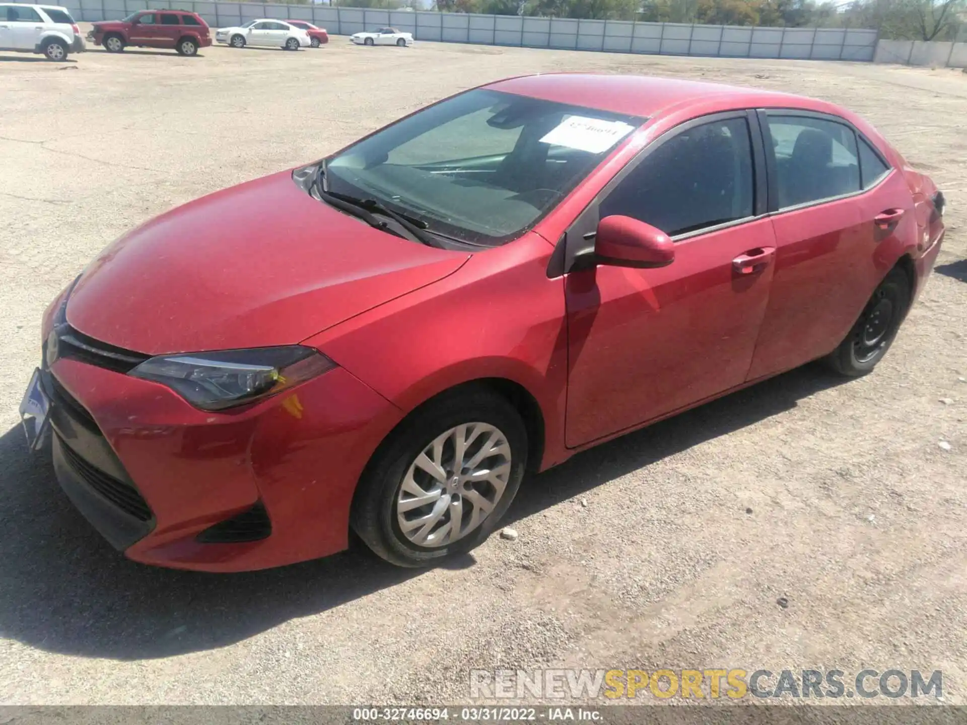 2 Photograph of a damaged car 2T1BURHE9KC237824 TOYOTA COROLLA 2019