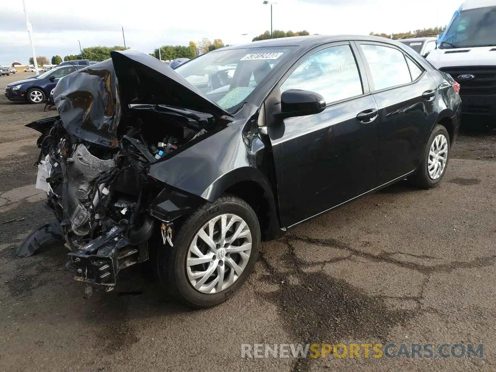 2 Photograph of a damaged car 2T1BURHE9KC238178 TOYOTA COROLLA 2019