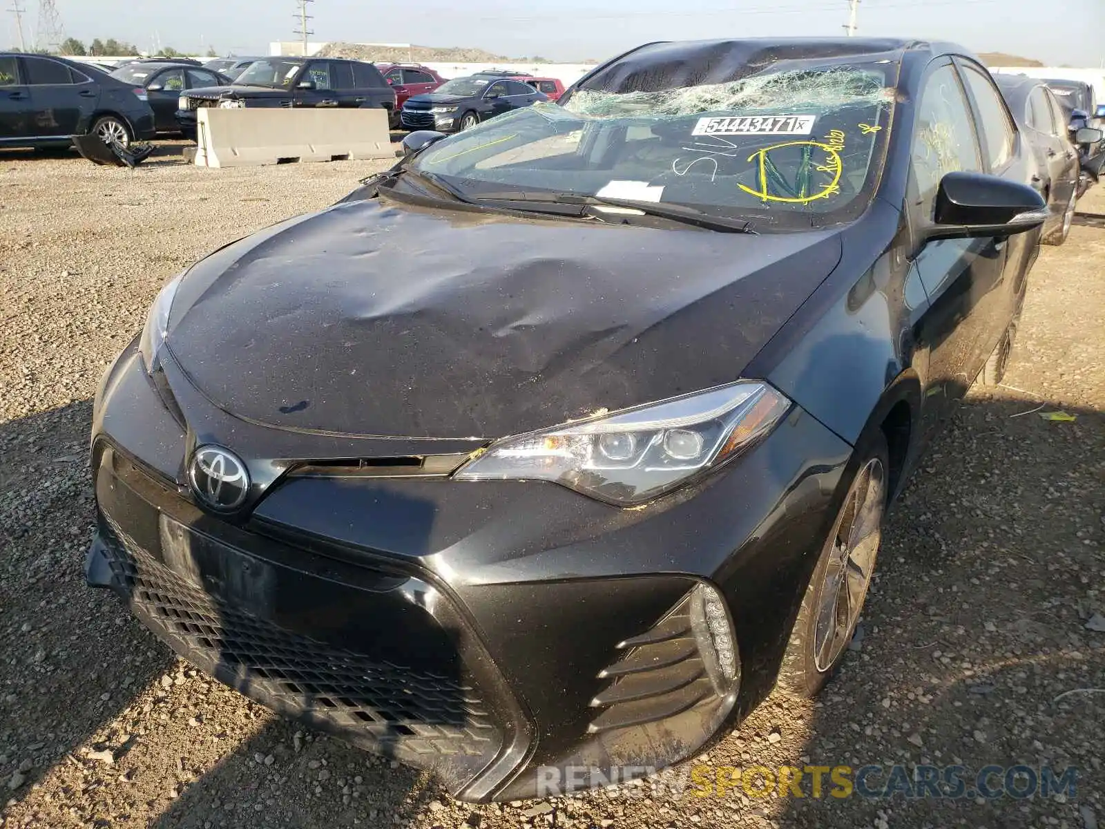 2 Photograph of a damaged car 2T1BURHE9KC238522 TOYOTA COROLLA 2019