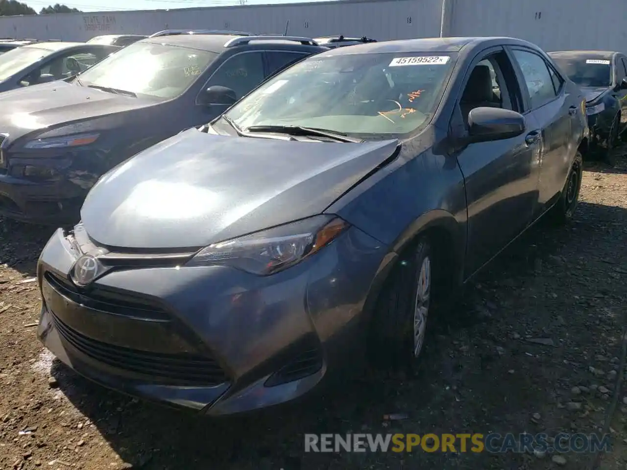 2 Photograph of a damaged car 2T1BURHE9KC238763 TOYOTA COROLLA 2019