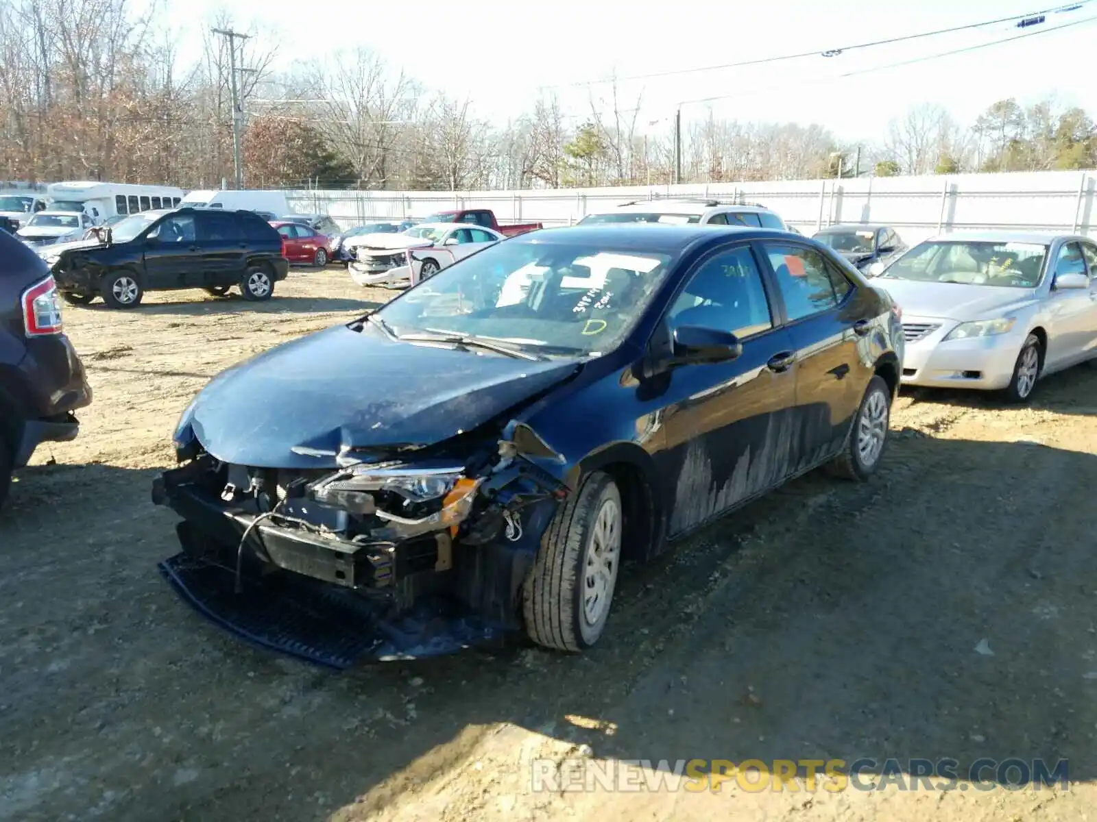 2 Photograph of a damaged car 2T1BURHE9KC239489 TOYOTA COROLLA 2019