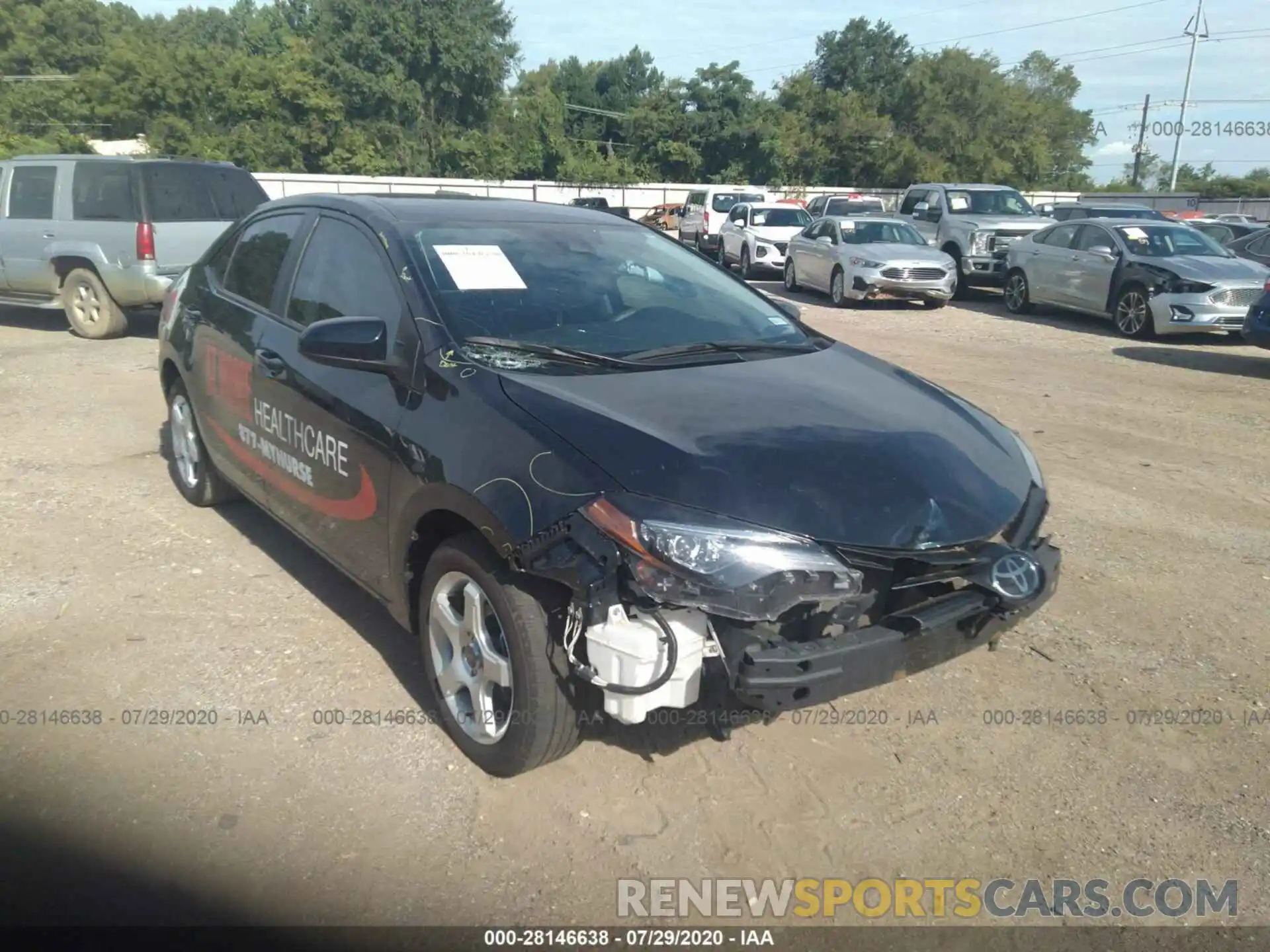 1 Photograph of a damaged car 2T1BURHE9KC239895 TOYOTA COROLLA 2019