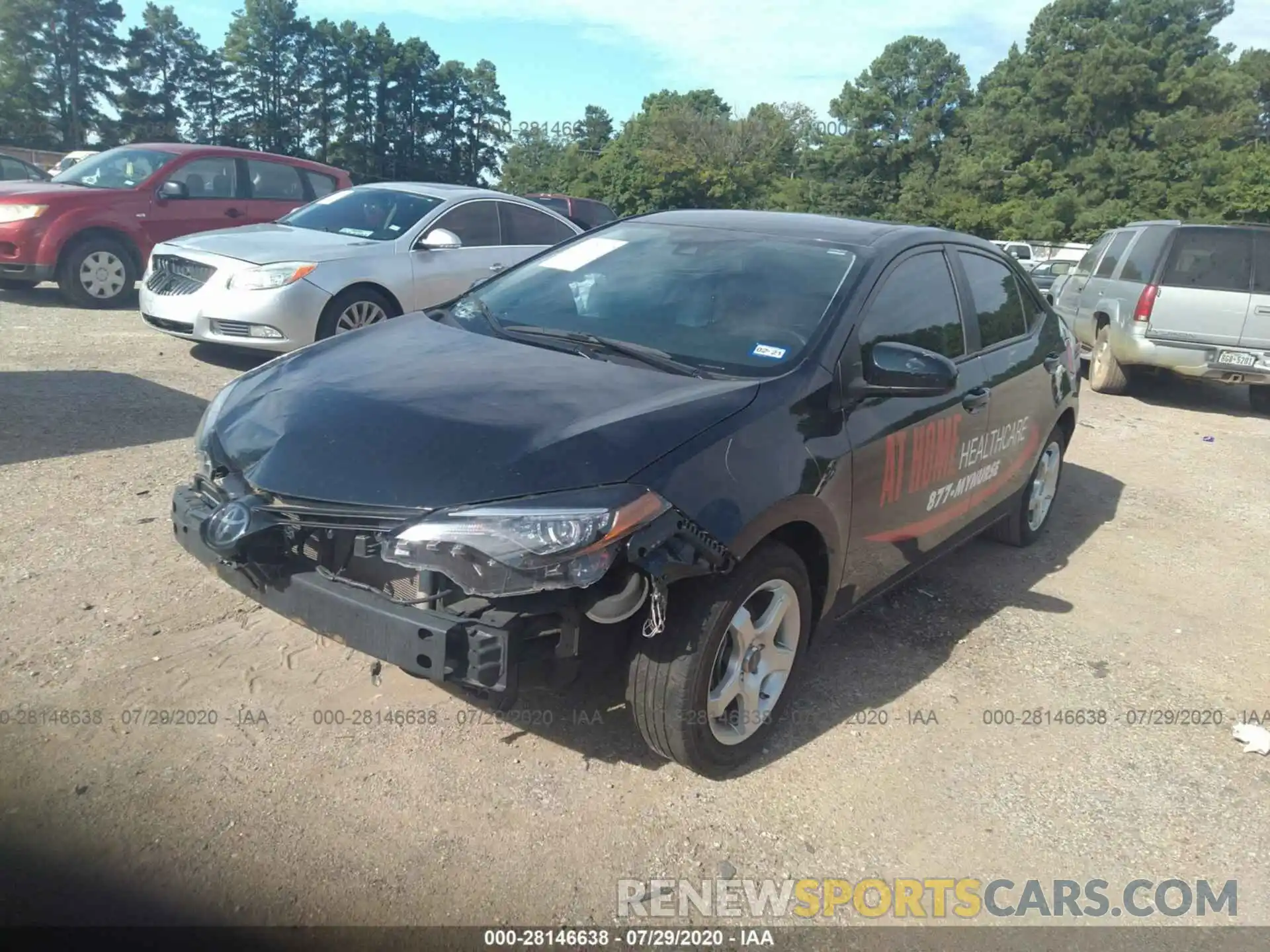 2 Photograph of a damaged car 2T1BURHE9KC239895 TOYOTA COROLLA 2019