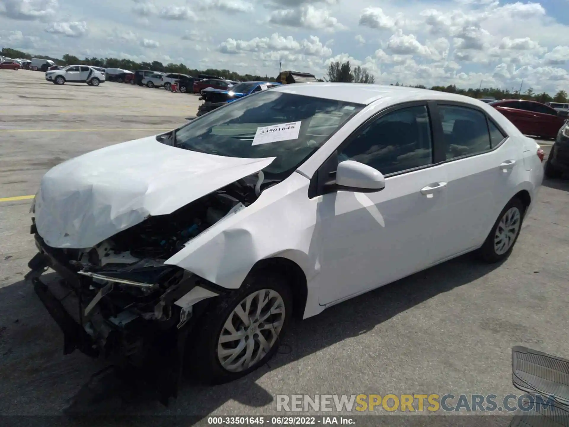 2 Photograph of a damaged car 2T1BURHE9KC240867 TOYOTA COROLLA 2019