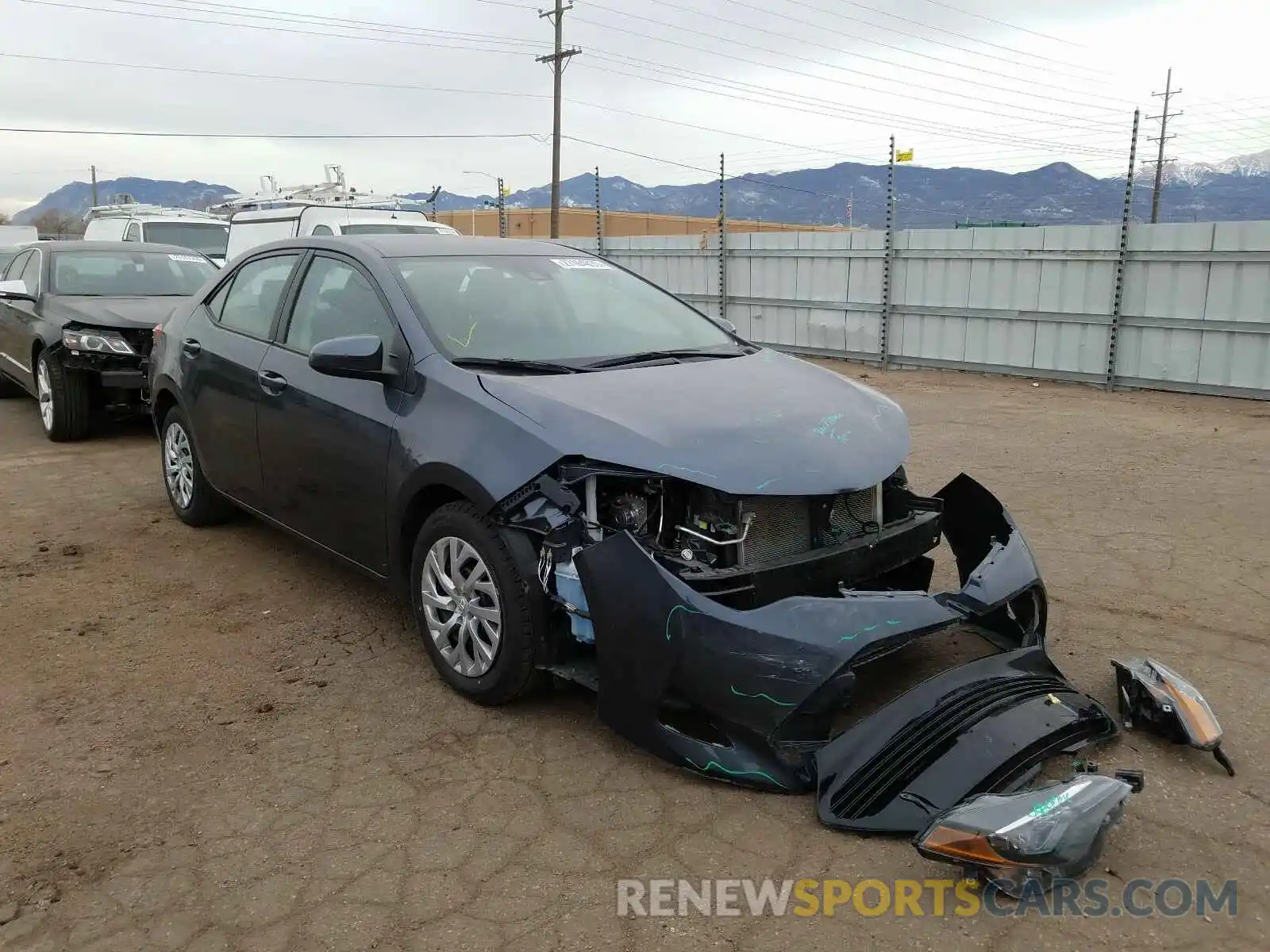 1 Photograph of a damaged car 2T1BURHE9KC241257 TOYOTA COROLLA 2019