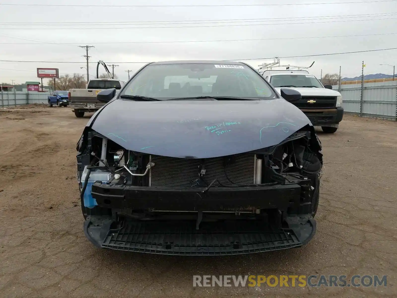 9 Photograph of a damaged car 2T1BURHE9KC241257 TOYOTA COROLLA 2019