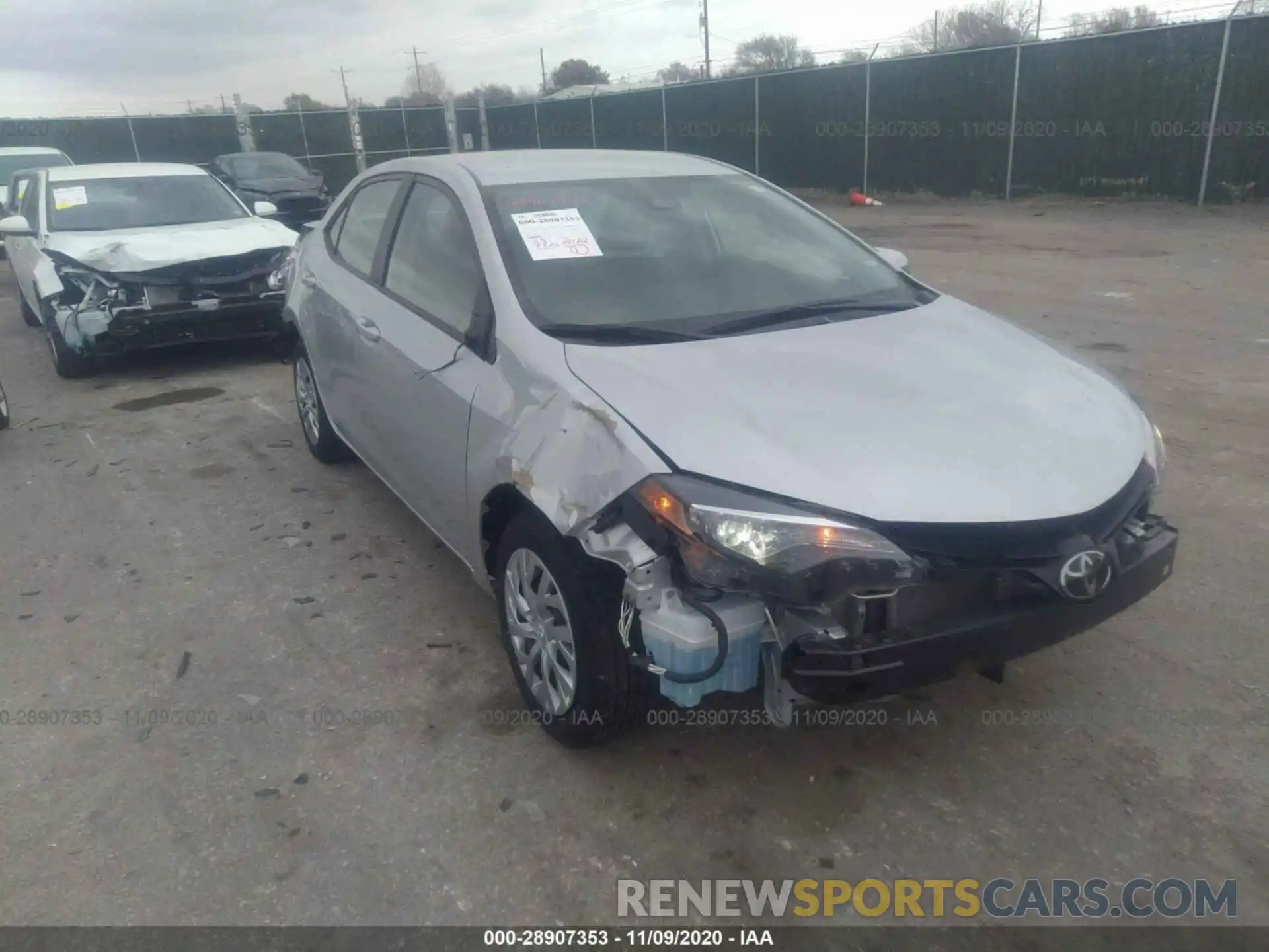 1 Photograph of a damaged car 2T1BURHE9KC241386 TOYOTA COROLLA 2019