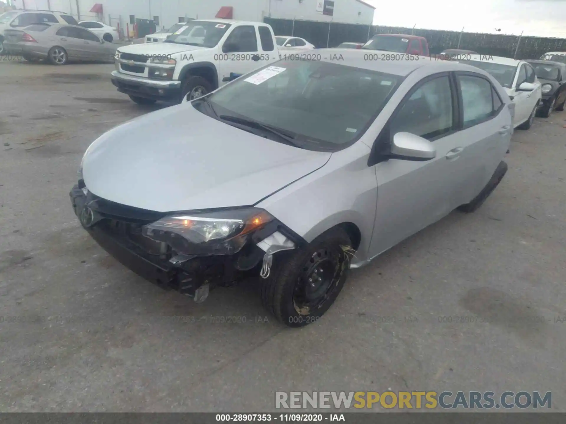 2 Photograph of a damaged car 2T1BURHE9KC241386 TOYOTA COROLLA 2019