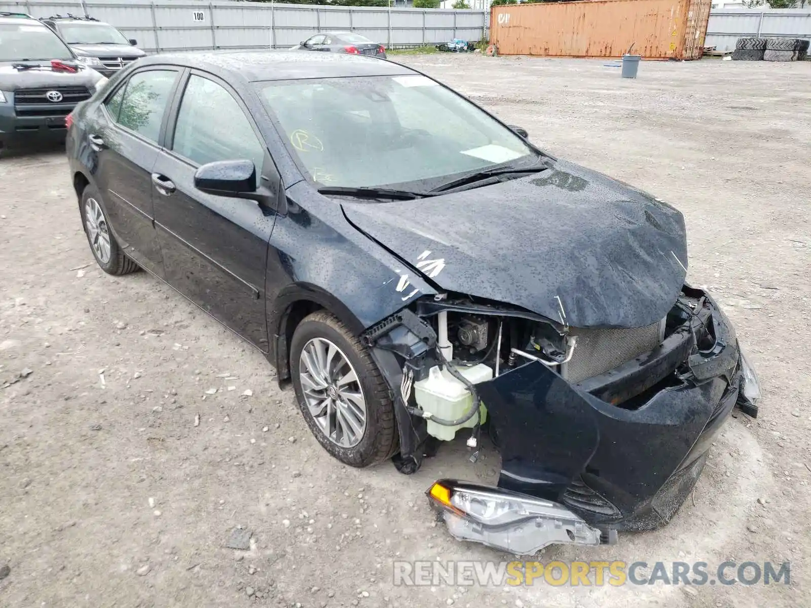 1 Photograph of a damaged car 2T1BURHE9KC242070 TOYOTA COROLLA 2019