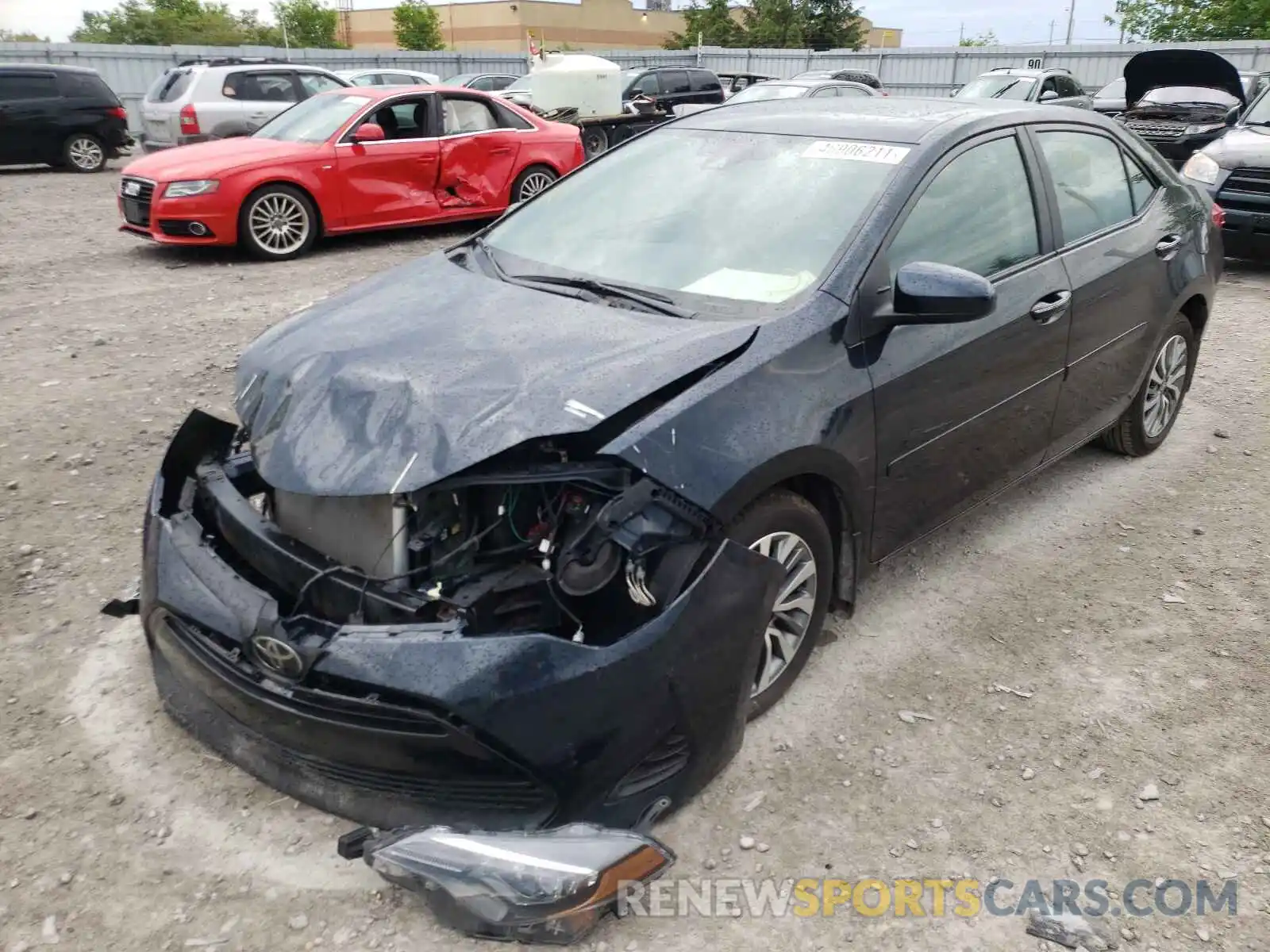 2 Photograph of a damaged car 2T1BURHE9KC242070 TOYOTA COROLLA 2019