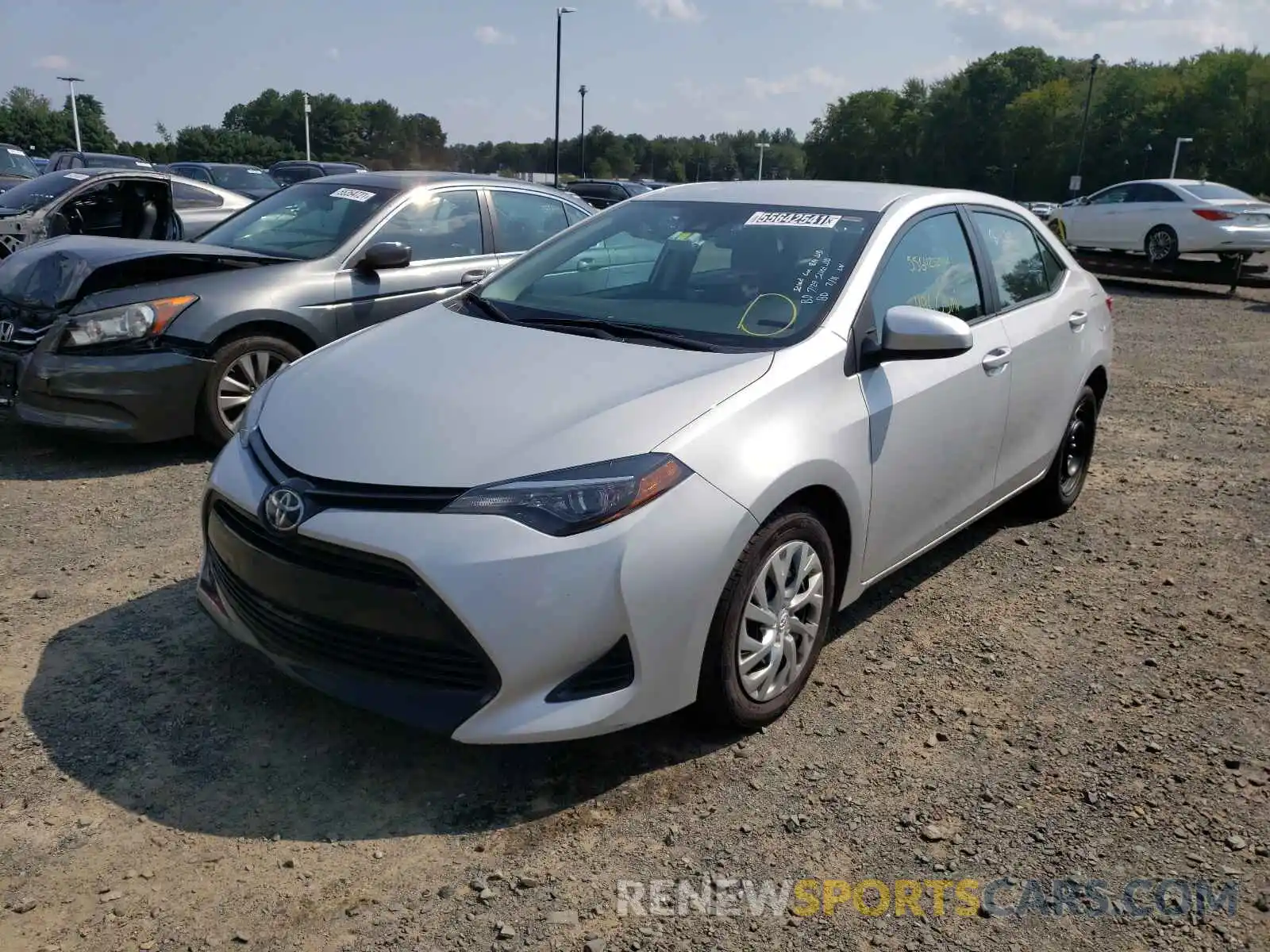 2 Photograph of a damaged car 2T1BURHE9KC242439 TOYOTA COROLLA 2019