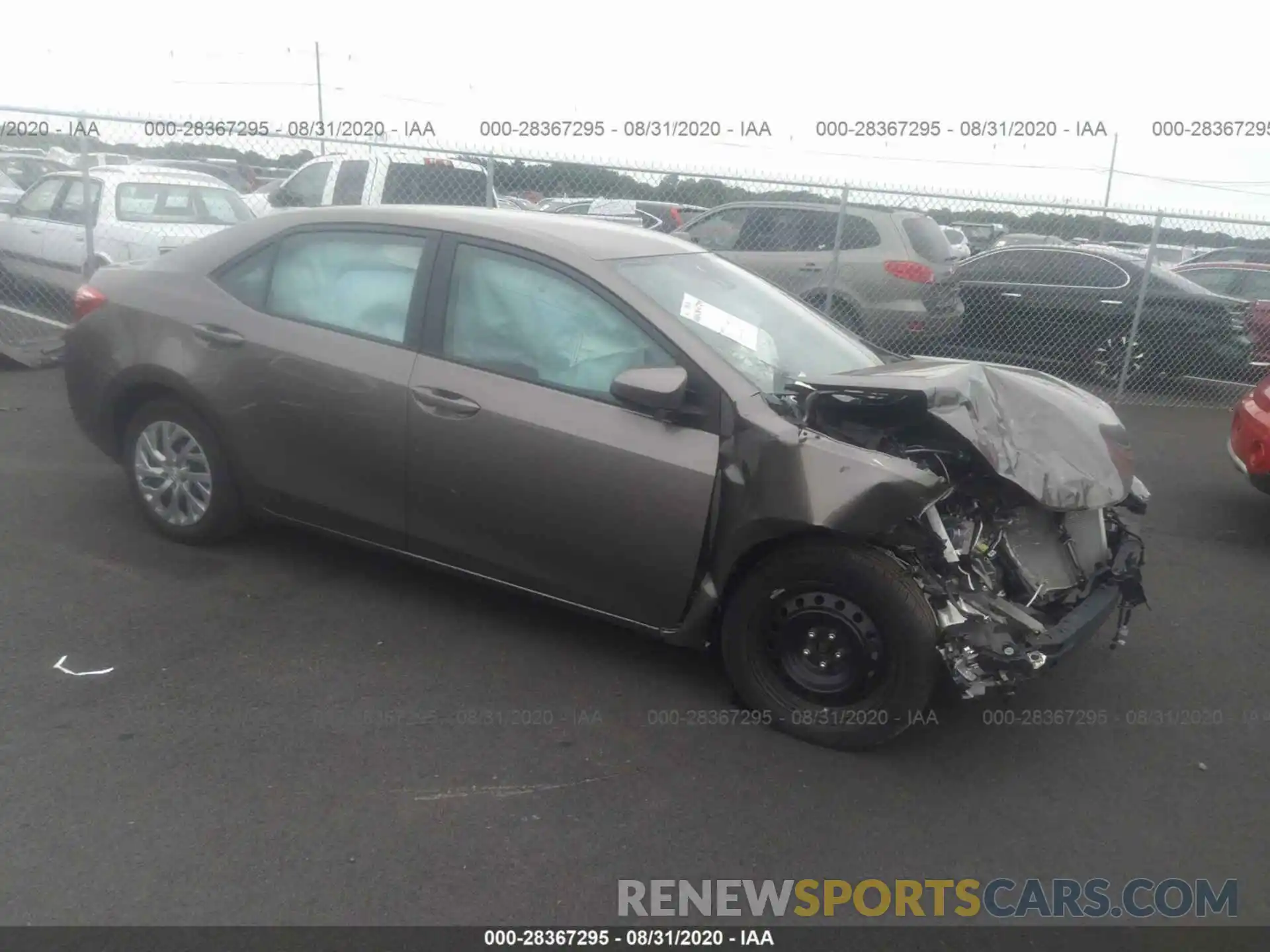 1 Photograph of a damaged car 2T1BURHE9KC243252 TOYOTA COROLLA 2019