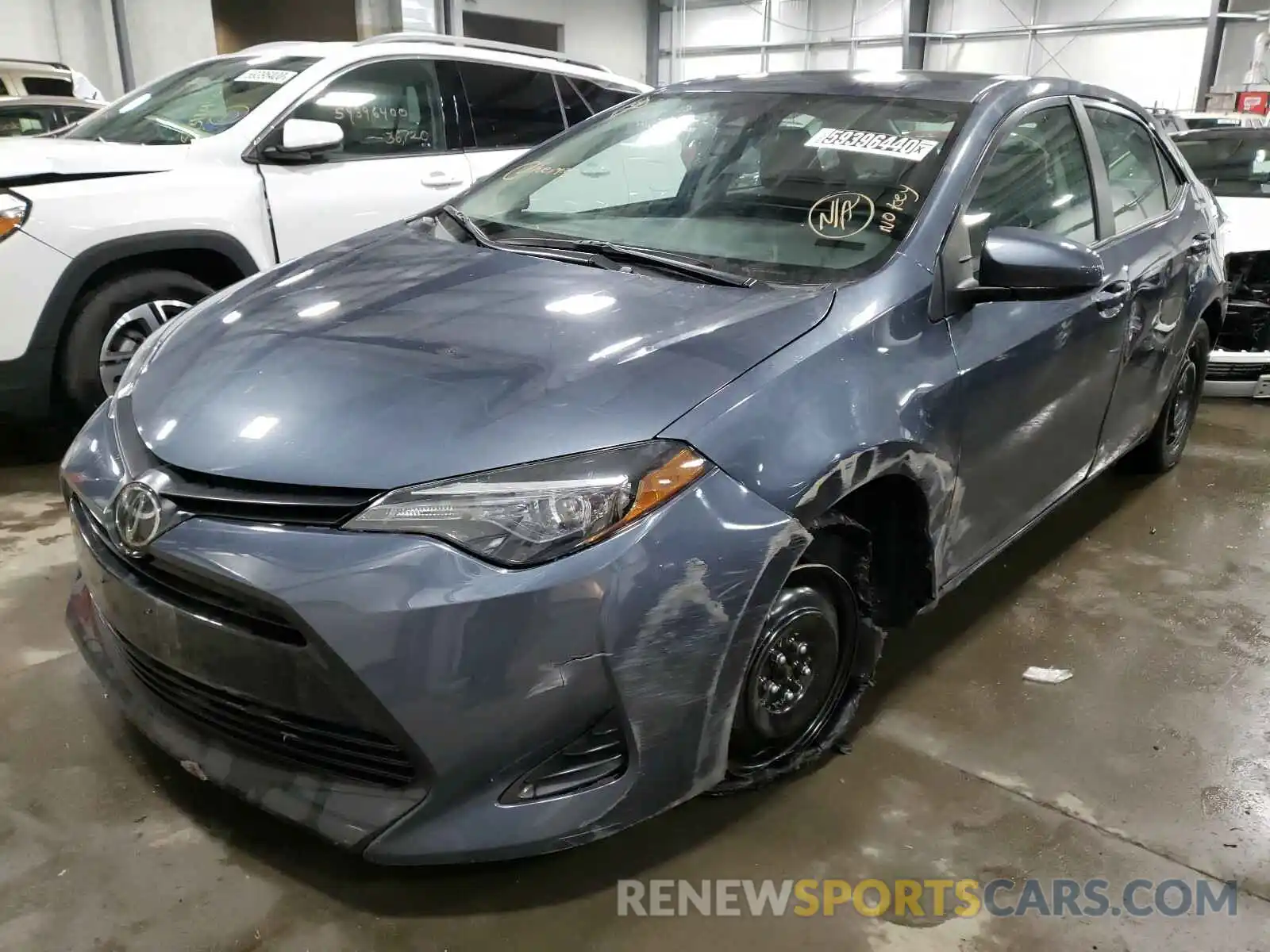 2 Photograph of a damaged car 2T1BURHE9KC243395 TOYOTA COROLLA 2019