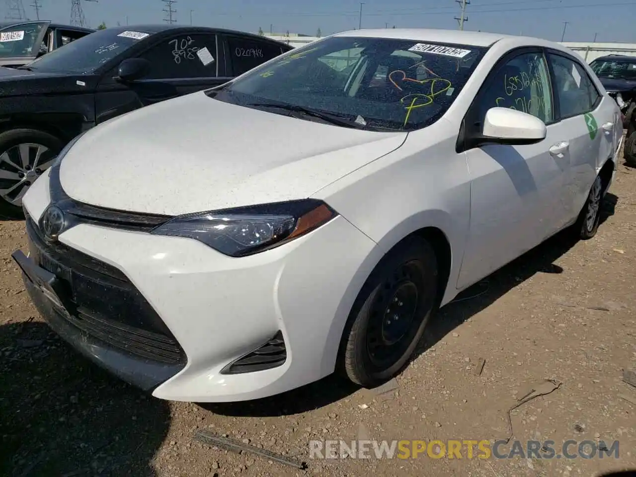 2 Photograph of a damaged car 2T1BURHE9KC243476 TOYOTA COROLLA 2019