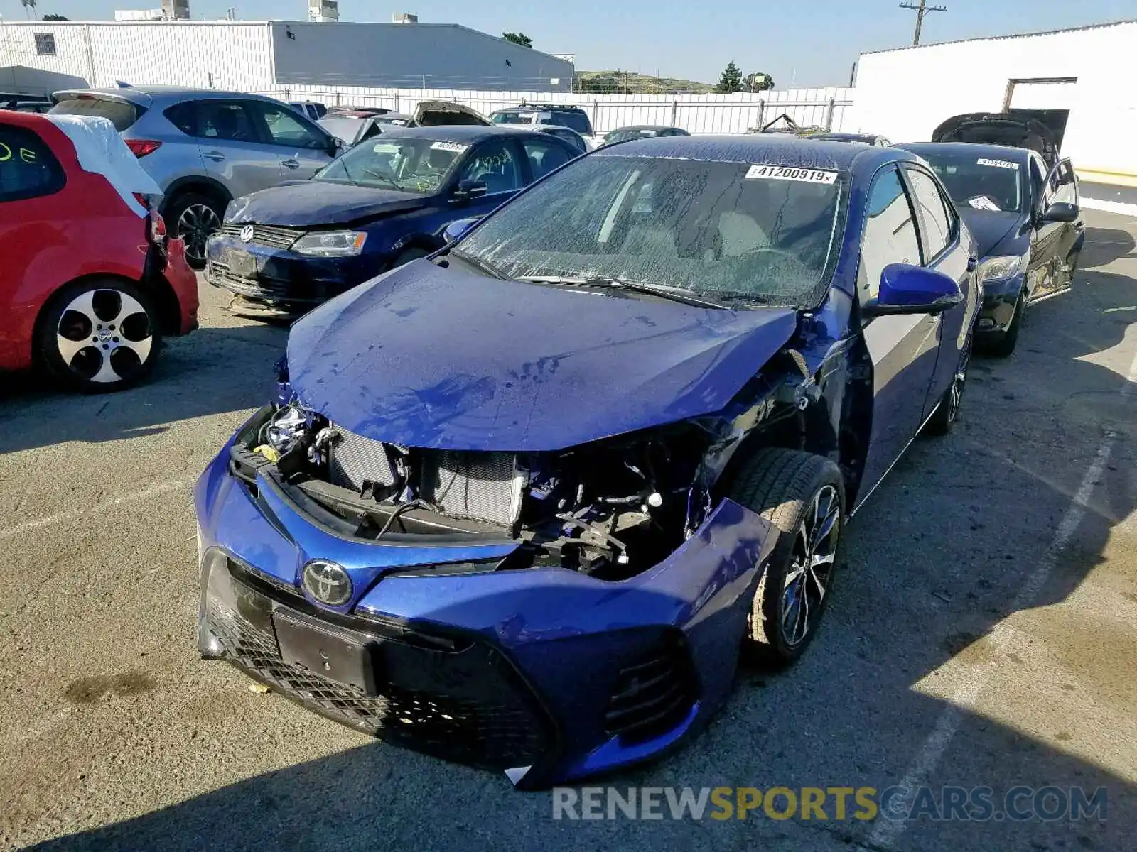 2 Photograph of a damaged car 2T1BURHE9KC244210 TOYOTA COROLLA 2019