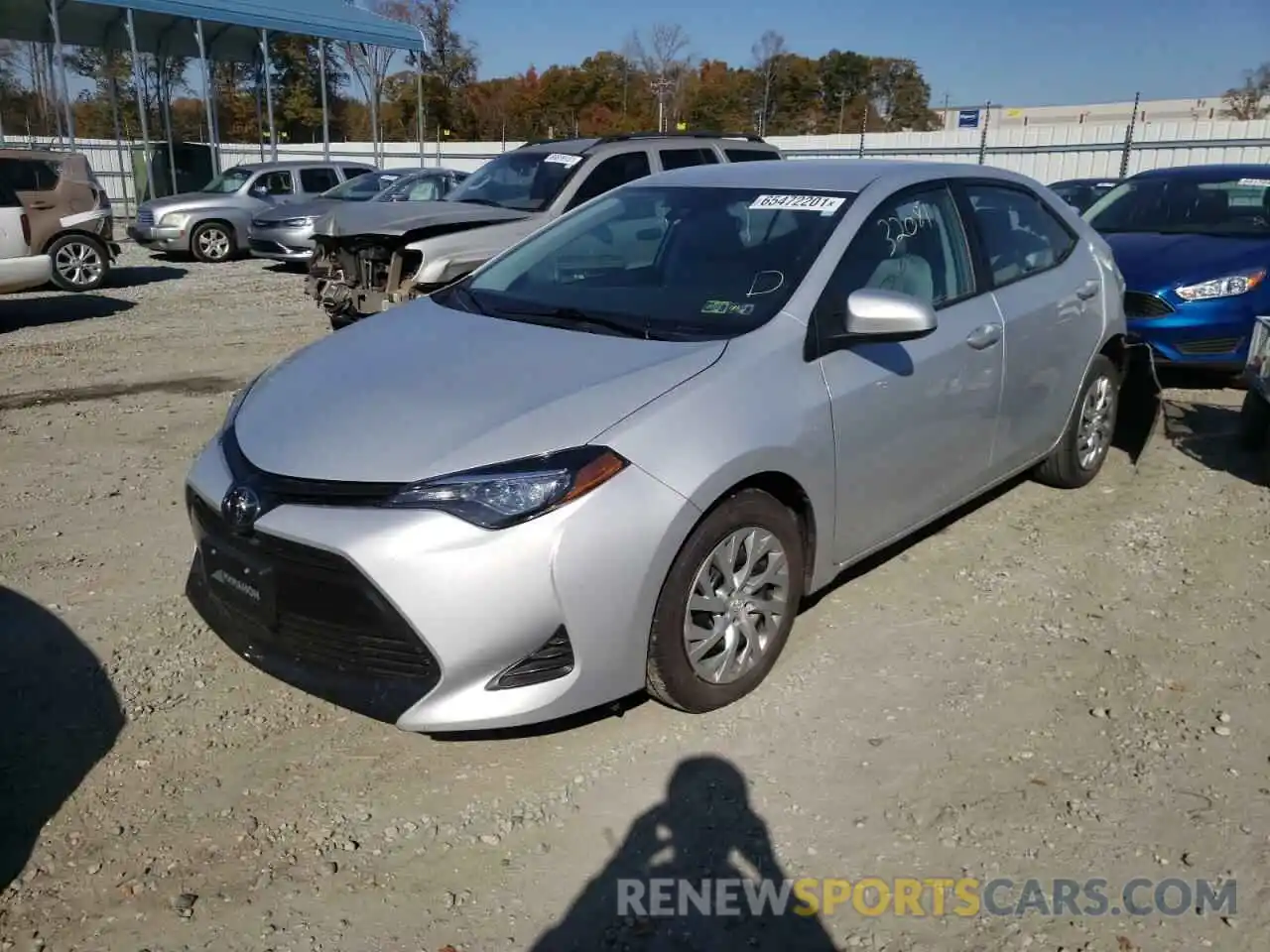 2 Photograph of a damaged car 2T1BURHE9KC244742 TOYOTA COROLLA 2019