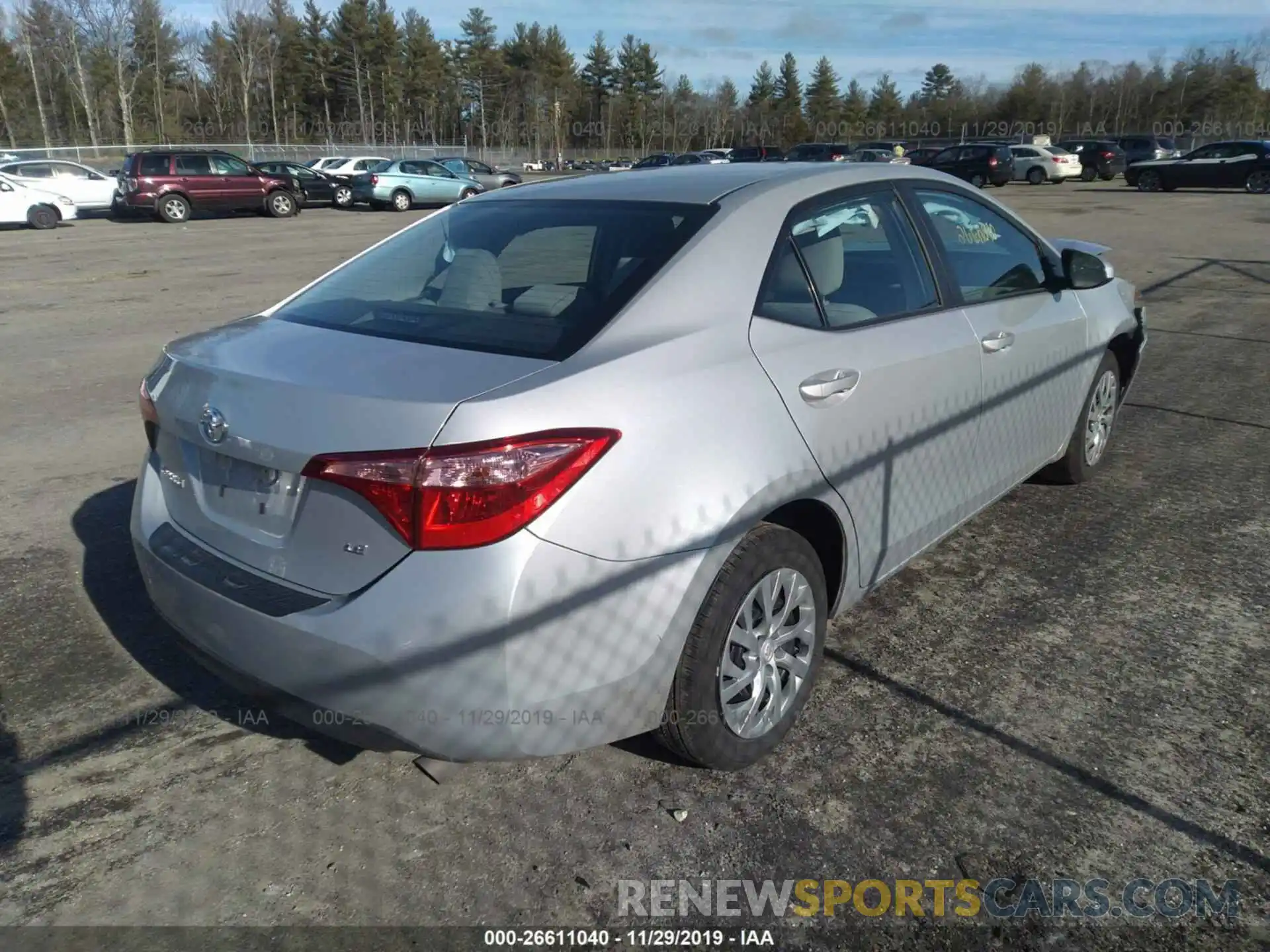 4 Photograph of a damaged car 2T1BURHE9KC245647 TOYOTA COROLLA 2019