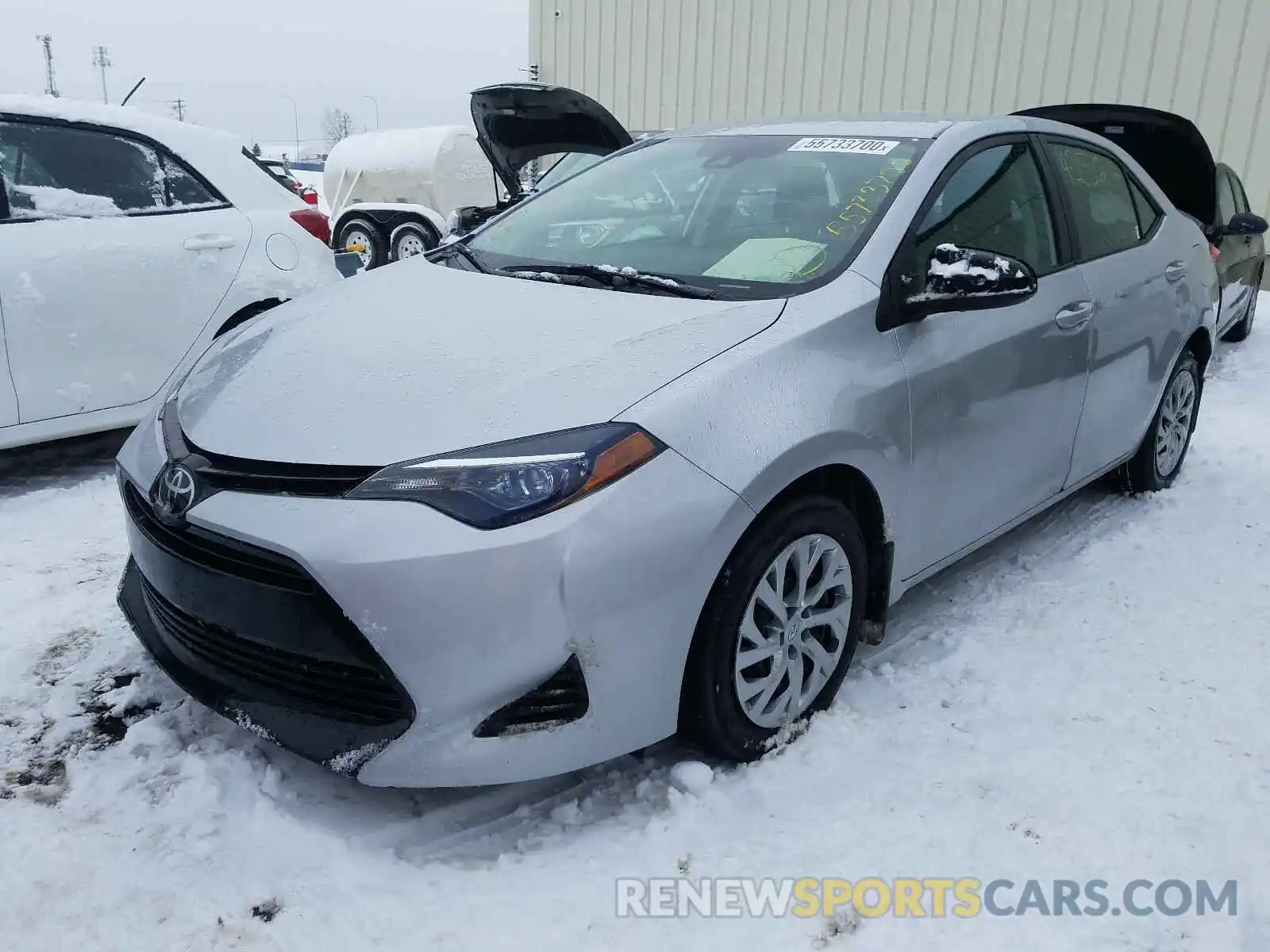 2 Photograph of a damaged car 2T1BURHE9KC246829 TOYOTA COROLLA 2019