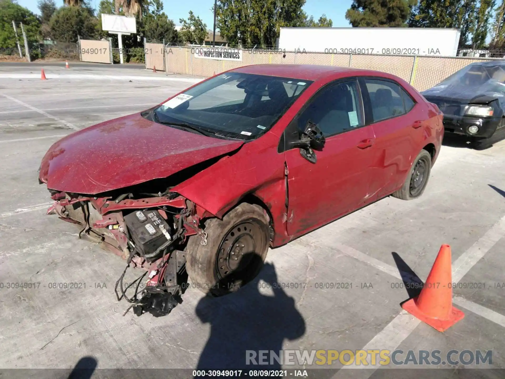 2 Photograph of a damaged car 2T1BURHEXK3236374 TOYOTA COROLLA 2019