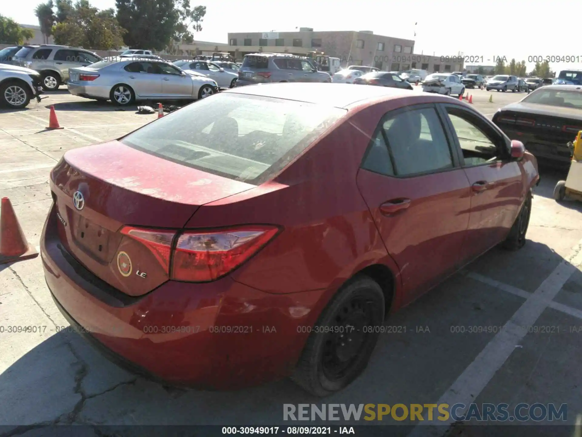 4 Photograph of a damaged car 2T1BURHEXK3236374 TOYOTA COROLLA 2019