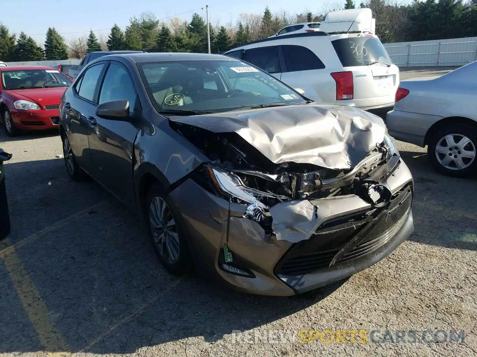 1 Photograph of a damaged car 2T1BURHEXKC125047 TOYOTA COROLLA 2019