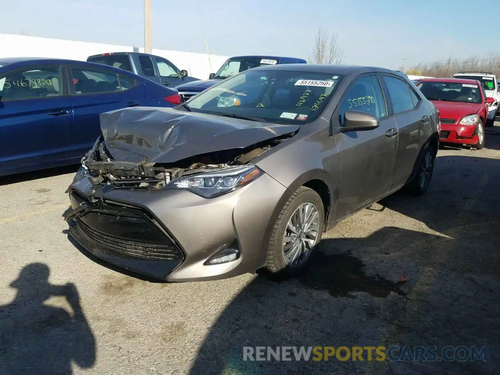 2 Photograph of a damaged car 2T1BURHEXKC125047 TOYOTA COROLLA 2019