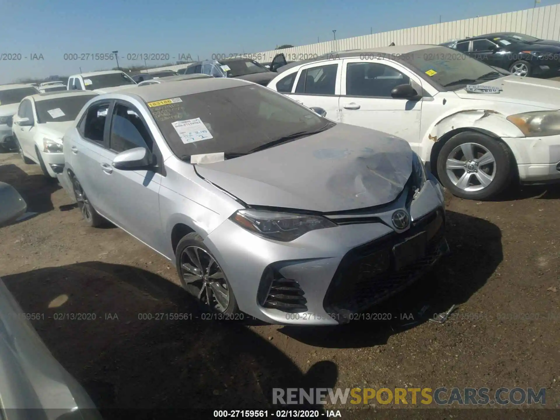 1 Photograph of a damaged car 2T1BURHEXKC125436 TOYOTA COROLLA 2019