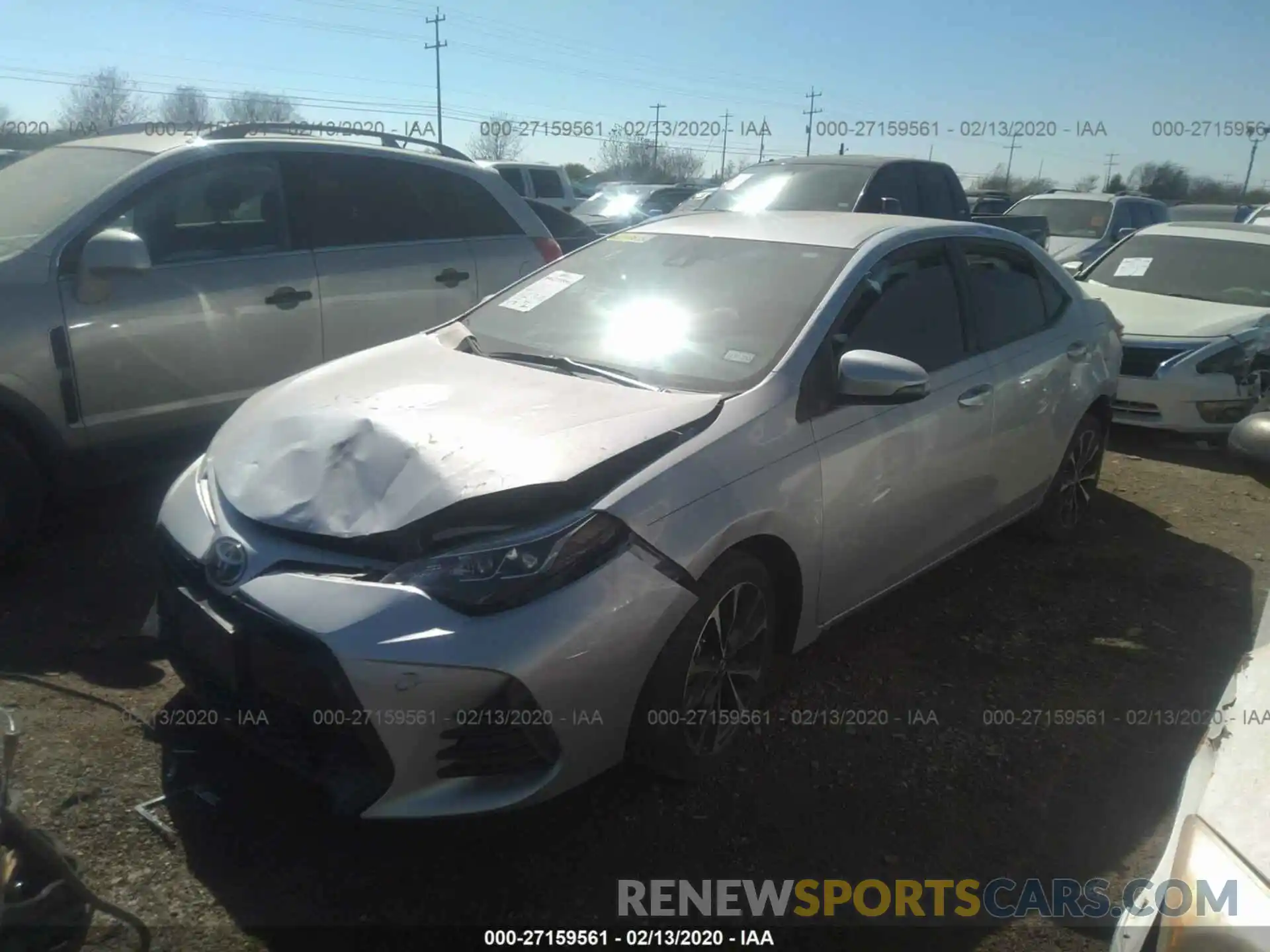 2 Photograph of a damaged car 2T1BURHEXKC125436 TOYOTA COROLLA 2019