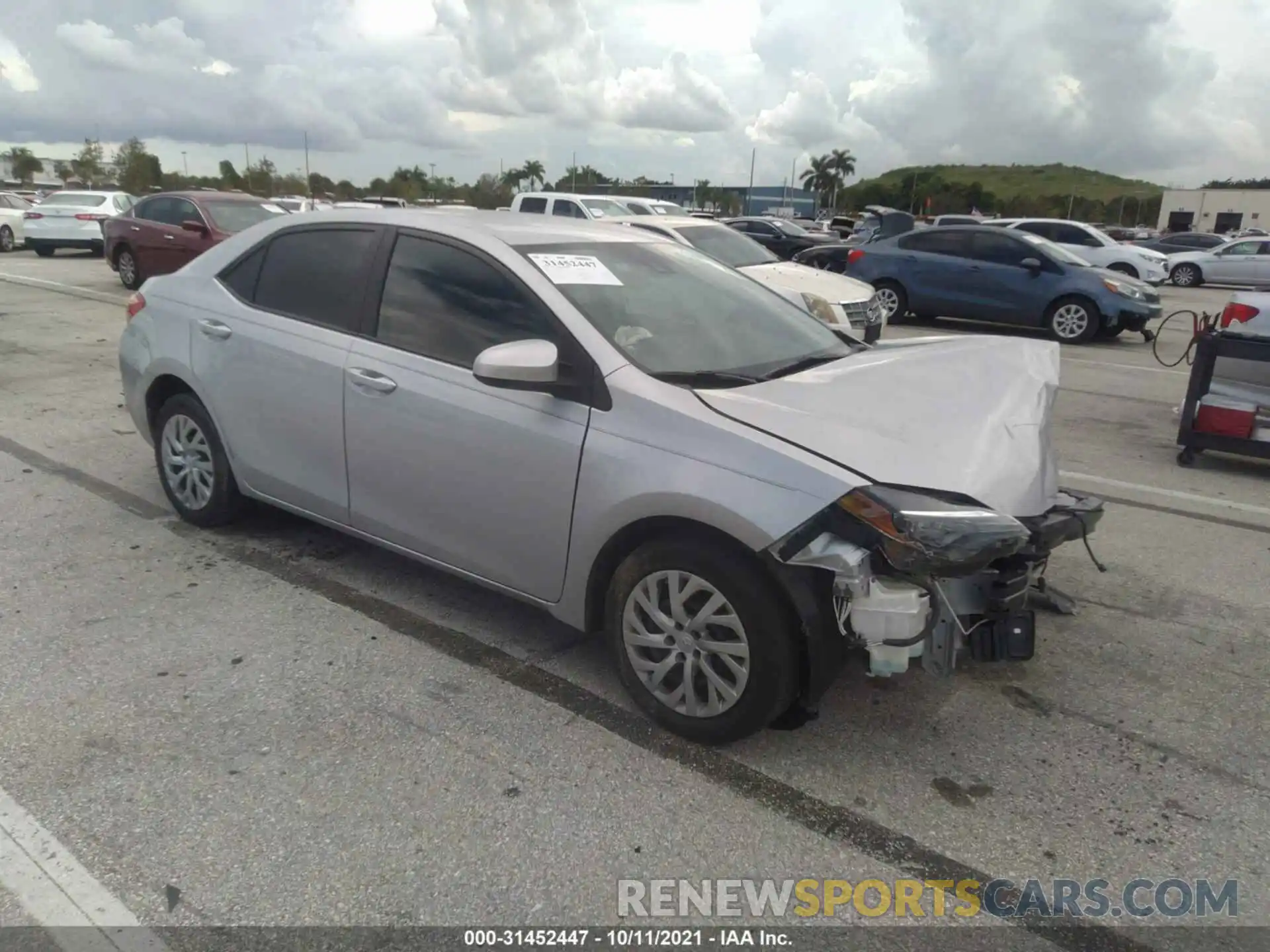 1 Photograph of a damaged car 2T1BURHEXKC125582 TOYOTA COROLLA 2019