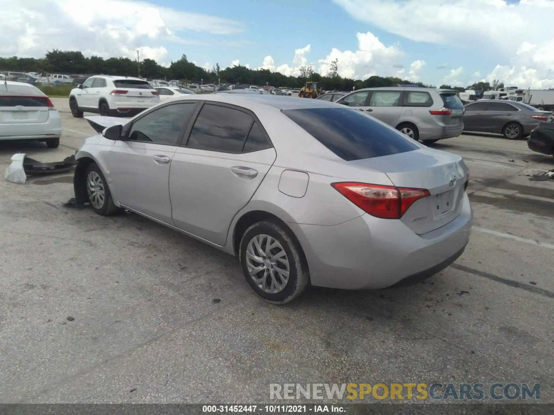 3 Photograph of a damaged car 2T1BURHEXKC125582 TOYOTA COROLLA 2019