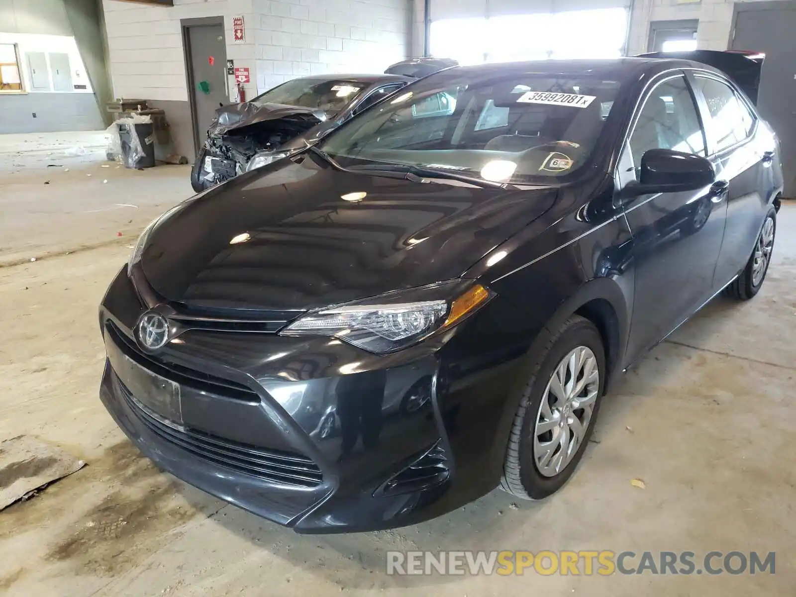 2 Photograph of a damaged car 2T1BURHEXKC125968 TOYOTA COROLLA 2019